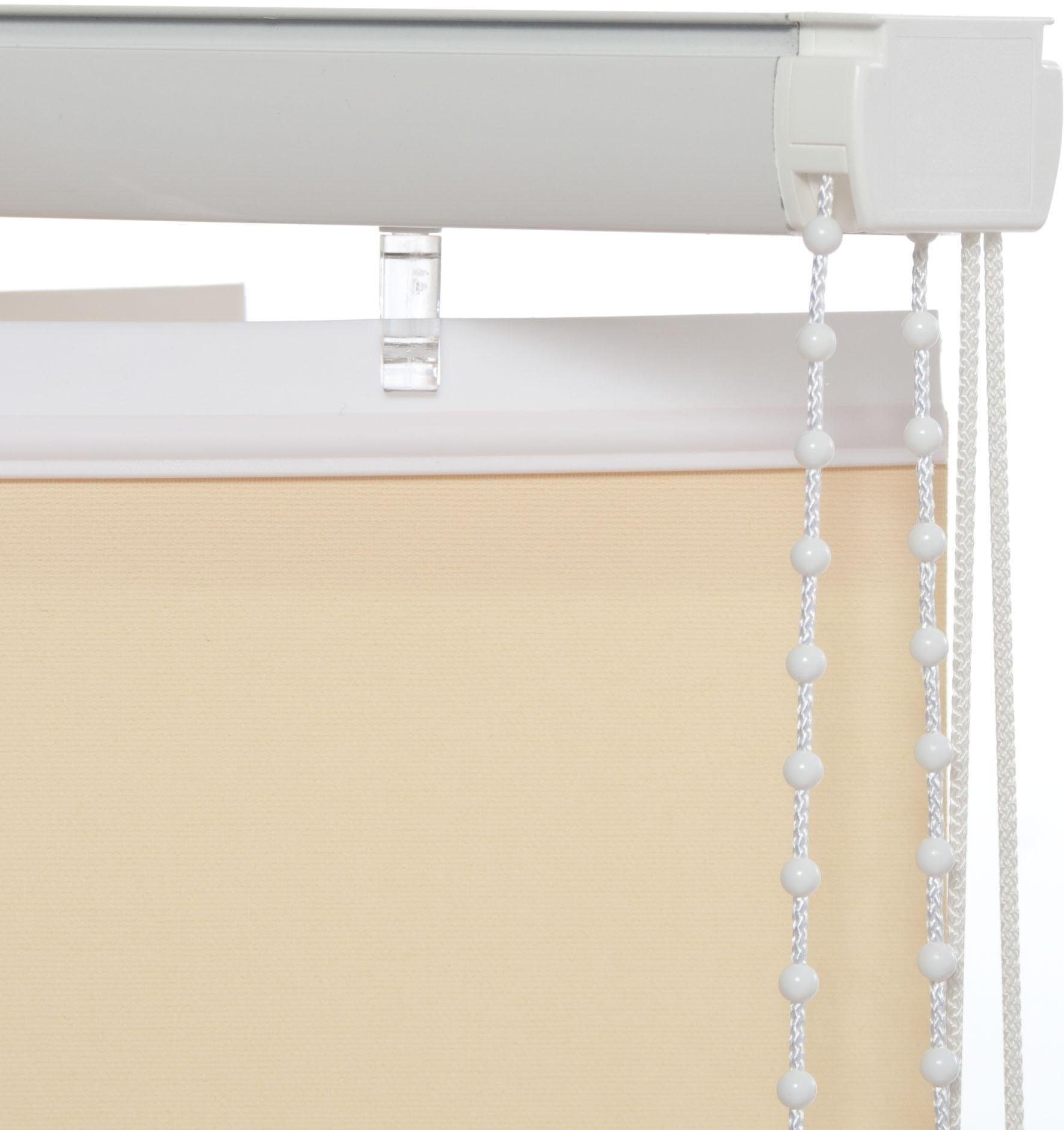 Lamellenvorhang Vertikalanlage 127 mm, Liedeco, mit cream Bohren