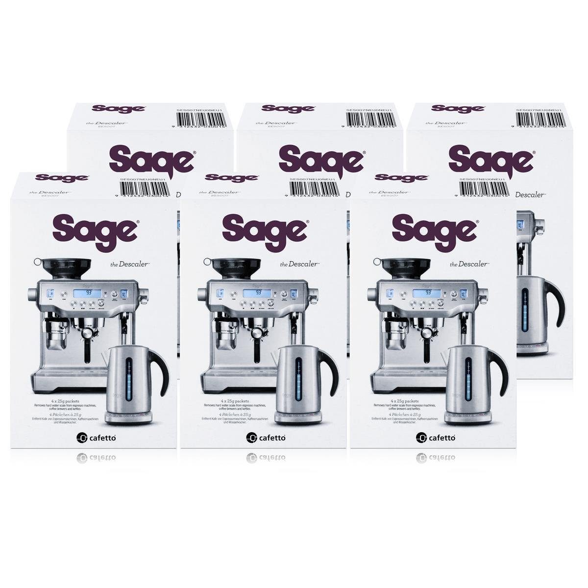 Sage Sage Appliances SES007 Entkalker 4x25g (6er Pack) Entkalker | Entkalker