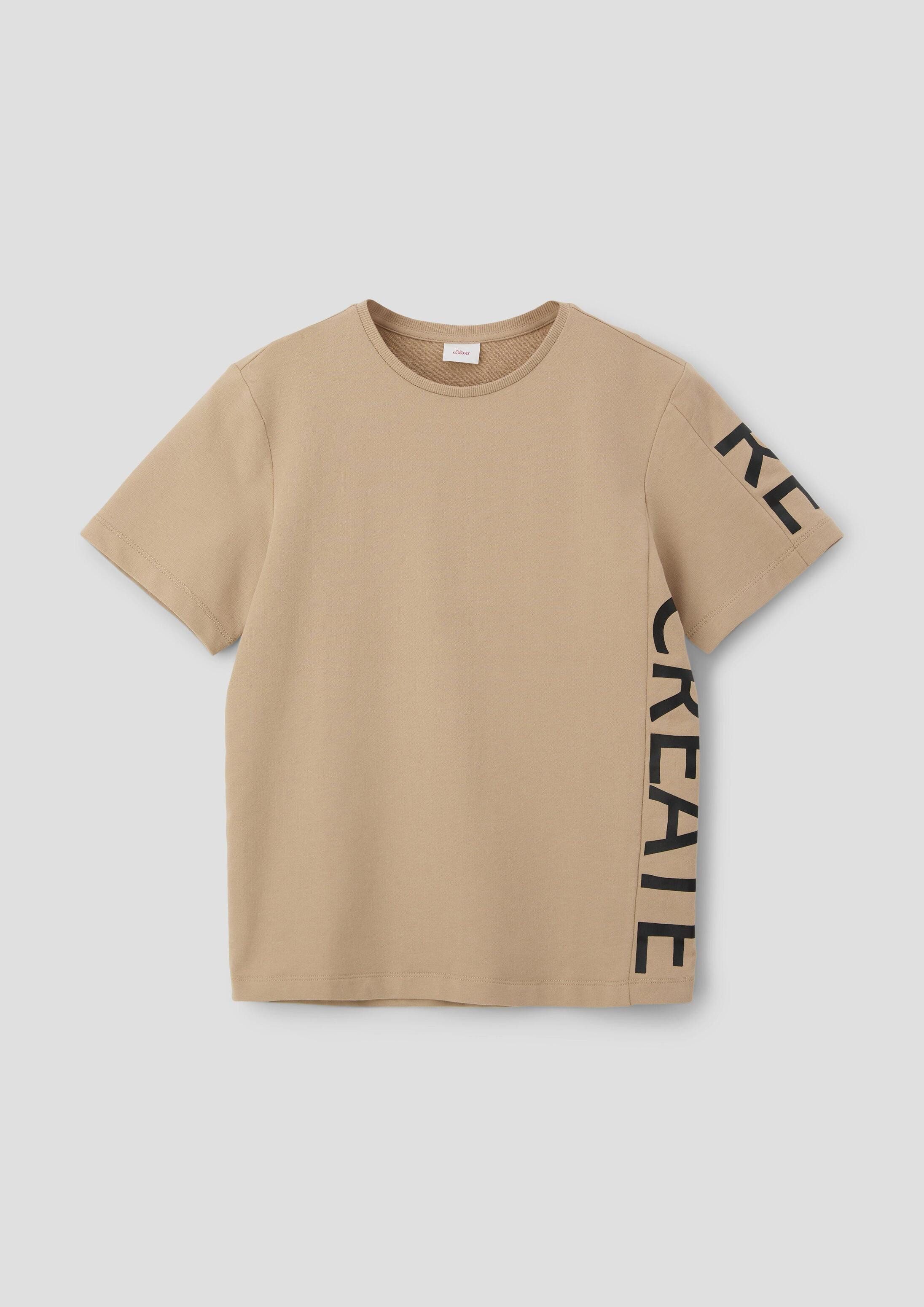 s.Oliver Kurzarmshirt T-Shirt T-Shirt mit Schrift-Print