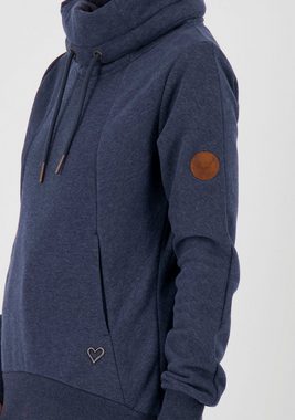 Alife & Kickin Sweatshirt SueAK sportiver Sweater mit hohem Stehkragen & Kordel