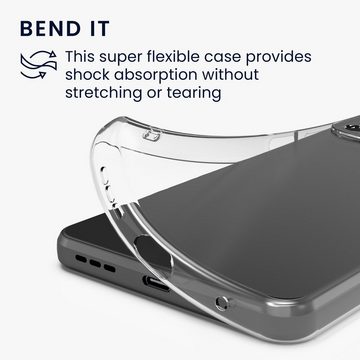 kwmobile Handyhülle Hülle für Motorola Moto G22, Silikon Handyhülle transparent - Handy Case gummiert