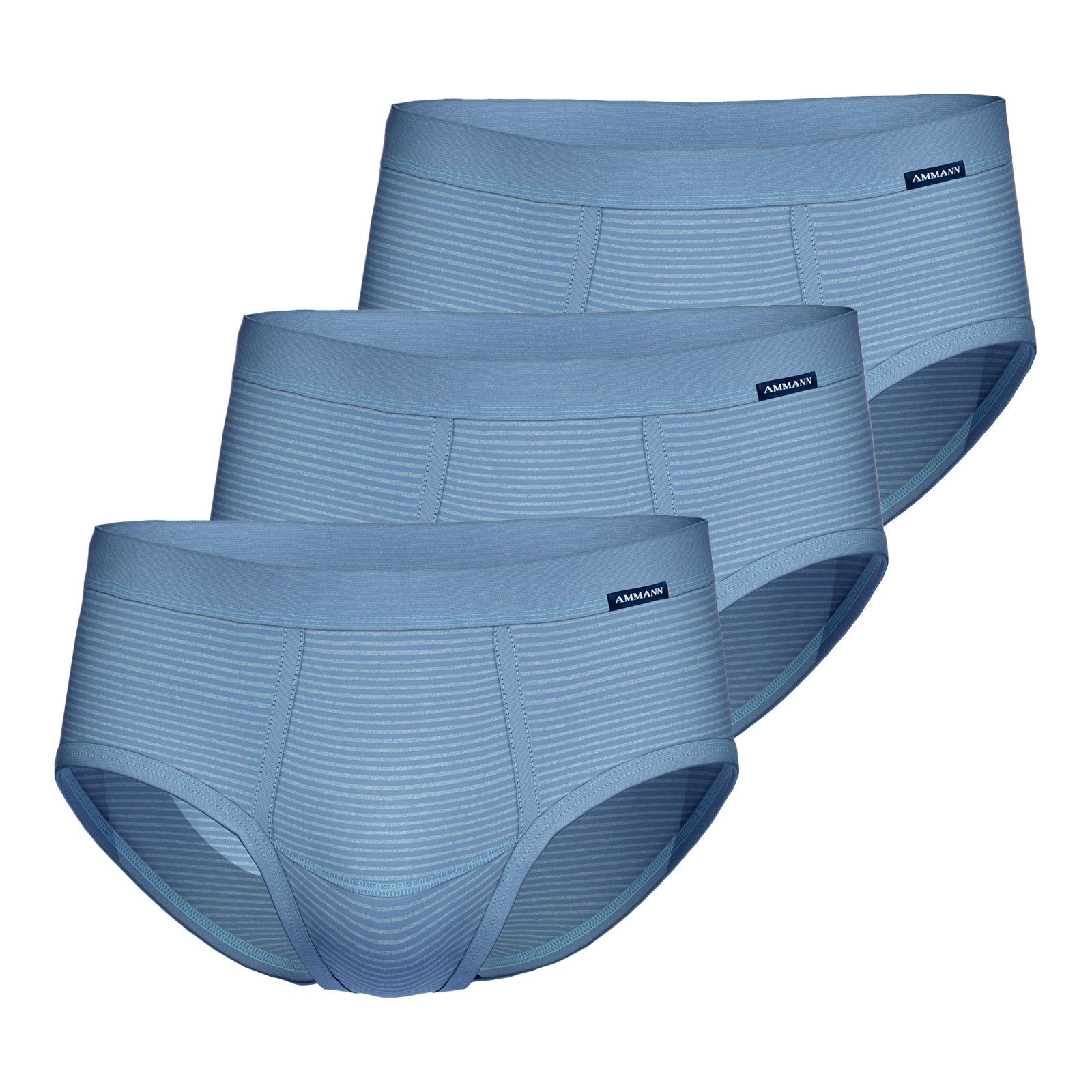 Ammann Slip Slip Brief Classic (3-St., 3 Stück) mit Streifen