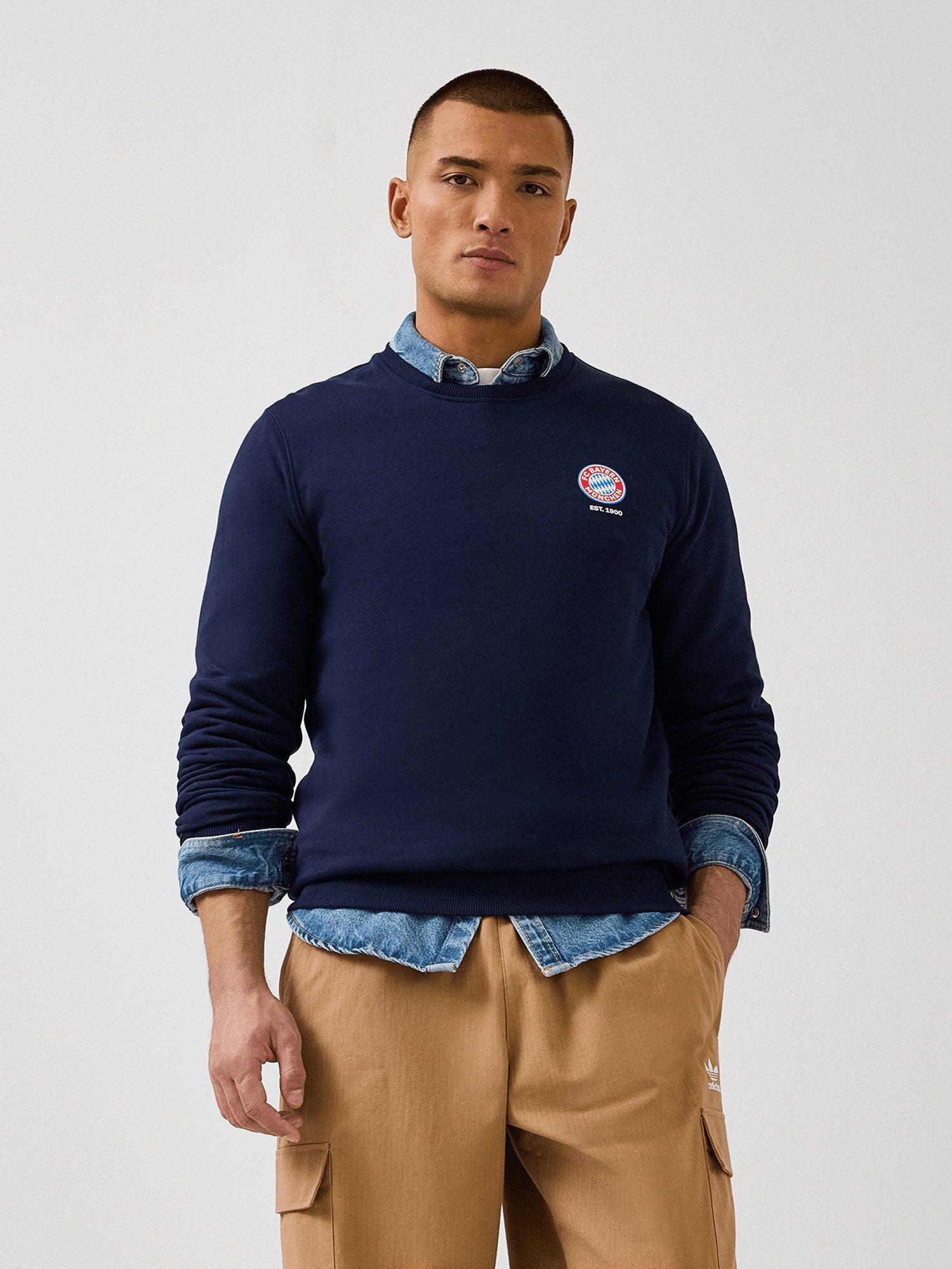 FC Bayern München Sweatshirt FC Bayern München, Sweatshirt Essential, Herren, Navy