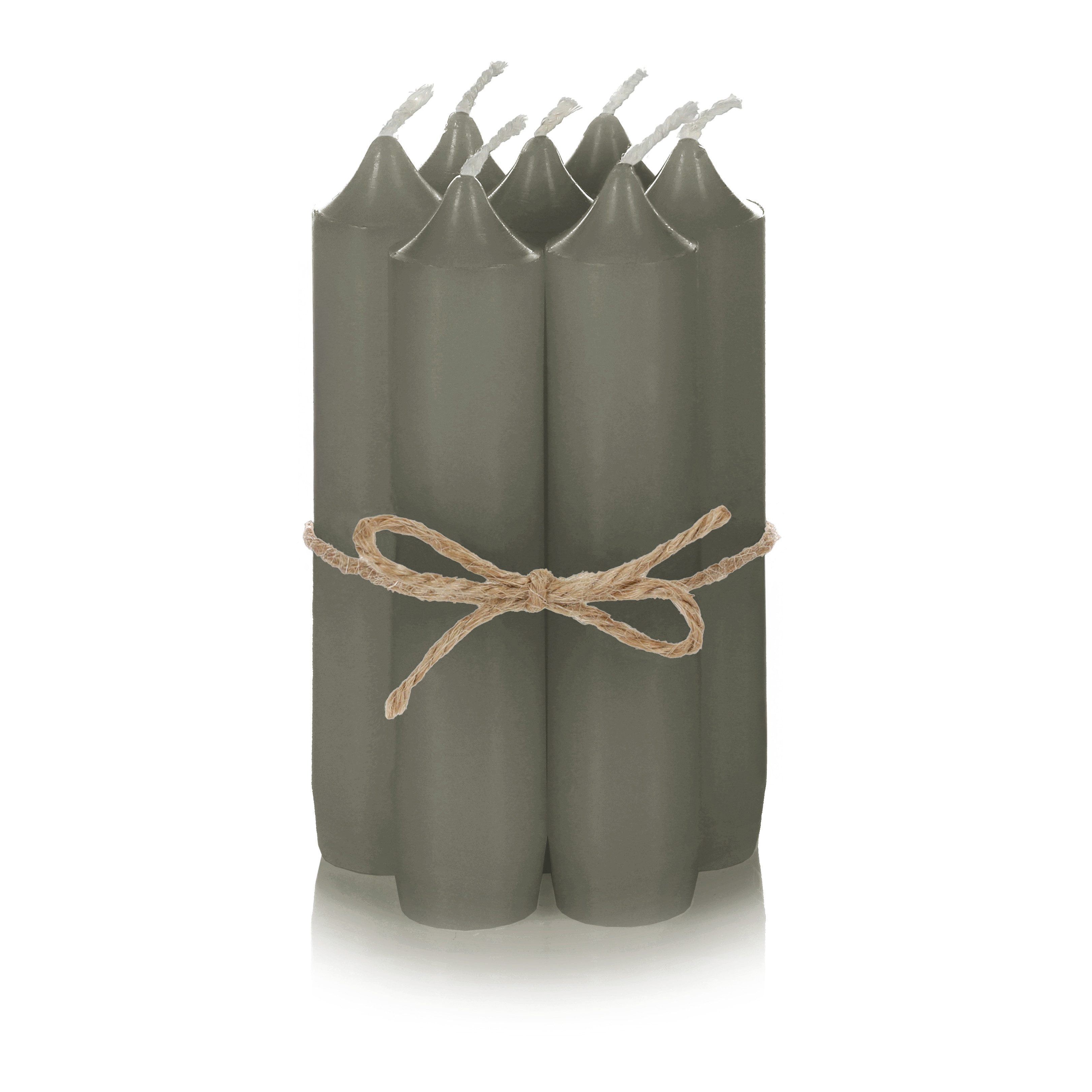 Nordstern Spitzkerze Stabkerzen 11 x 2,2 cm (Set, 6er), Ideale Tisch Deko für Hochzeit oder Weihnachten