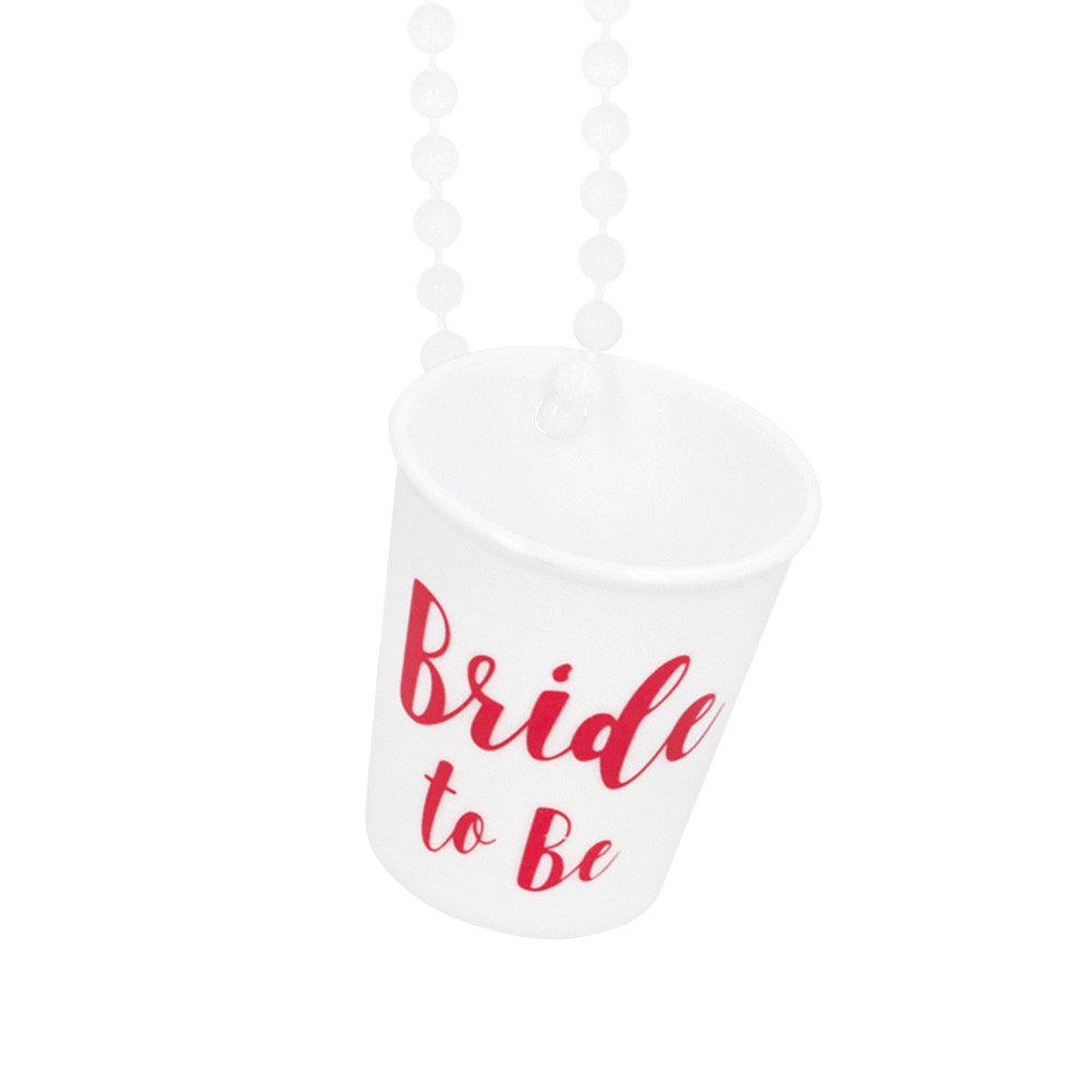 Boland Kostüm Halskette mit Schnapsglas 'Bride to be'