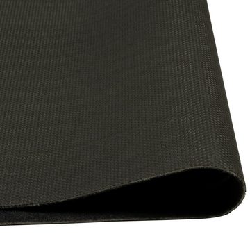 Fußmatte Küchenteppich Waschbar Tasse Schwarz 45x150 cm Samt, vidaXL, Rechteckig