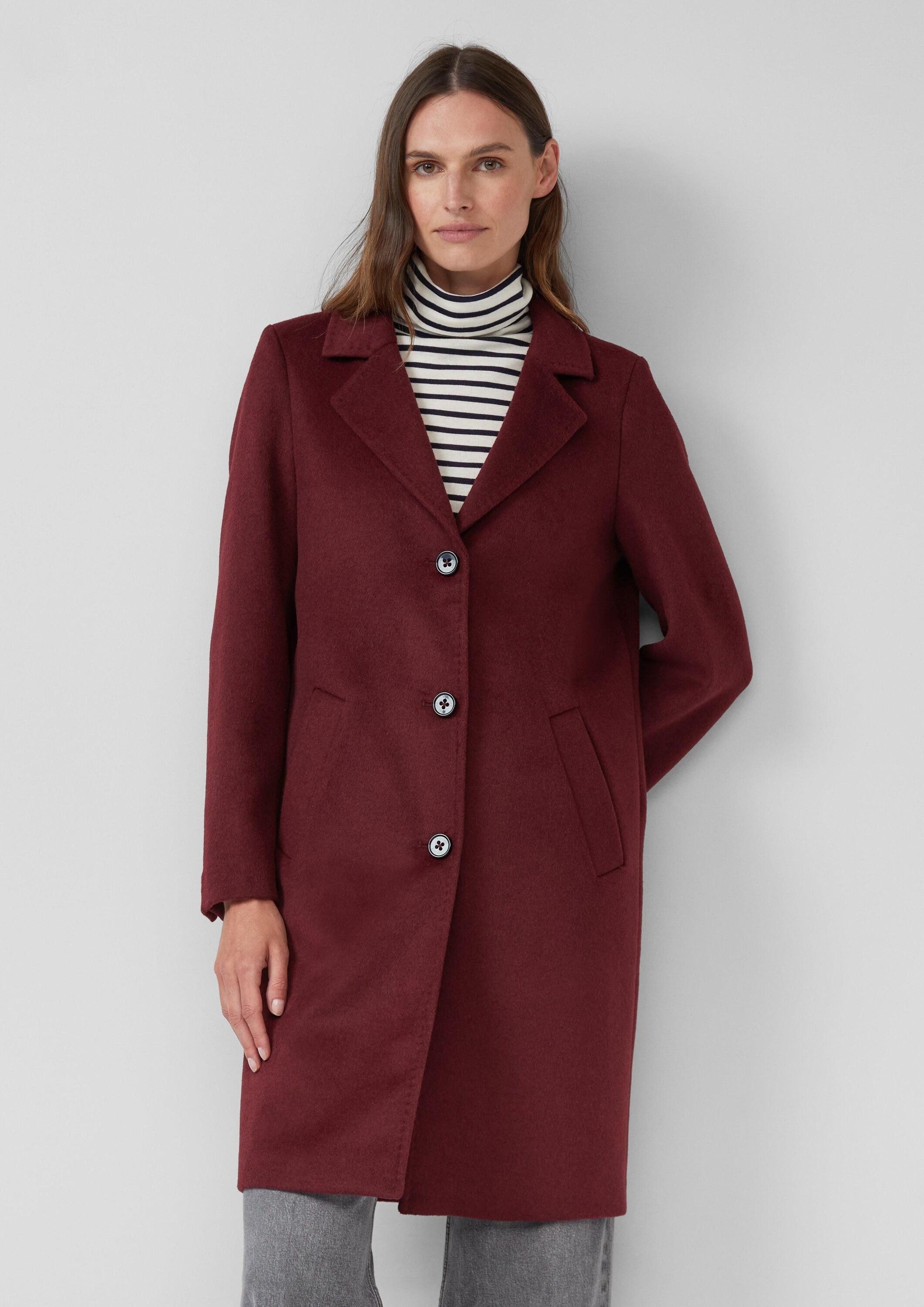 s.Oliver Wintermantel Outdoor-Mantel Mantel aus Wollmix mit Reverskragen günstig online kaufen