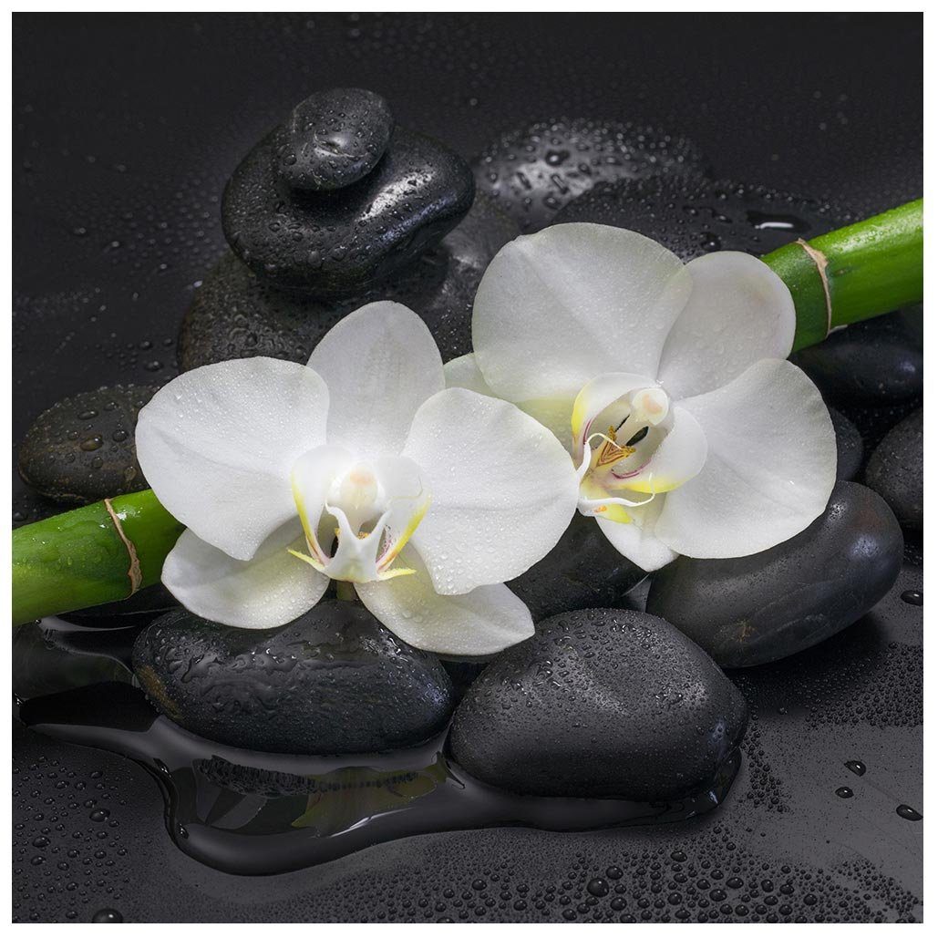 Levandeo® Wandbild, levandeo Glasbild 30x30cm Wandbild günstig online kaufen
