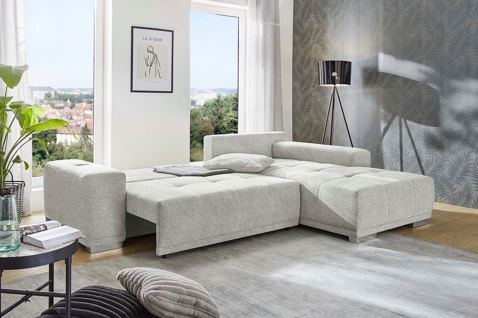 Jockenhöfer Gruppe Ecksofa "Monaco L-Form mit elektromotorischer Relaxfunkt günstig online kaufen