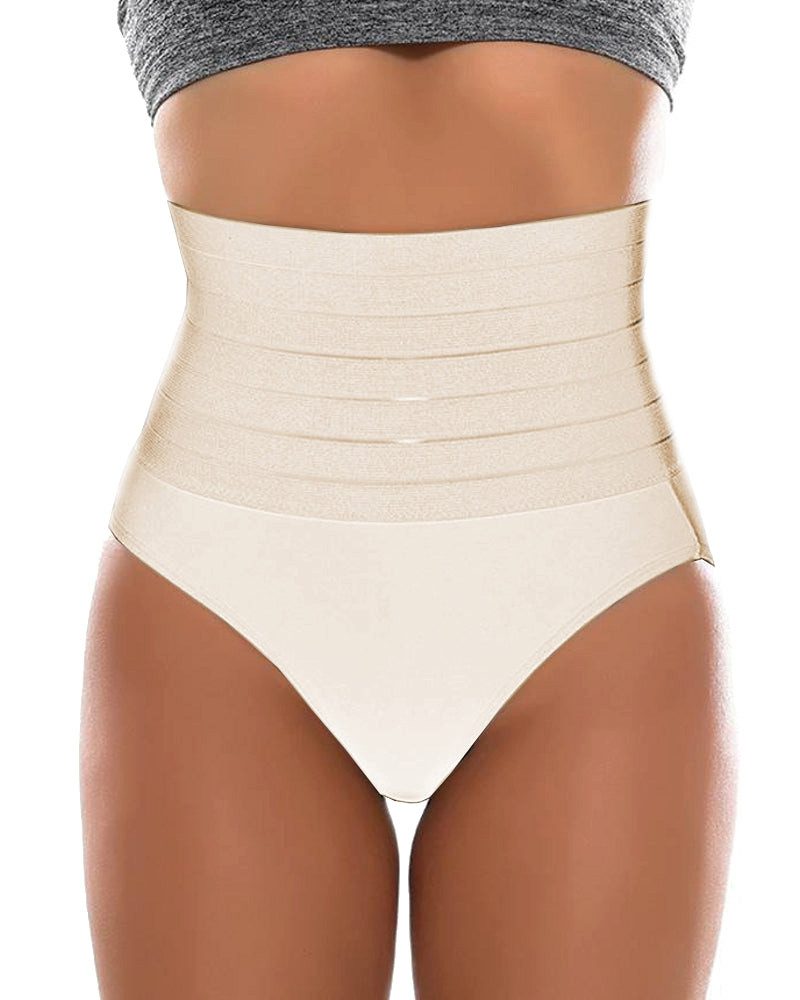 Lau-Fashion Miederhose Korsetthose Hoher Bund Hüfte Body Bauch Former Unterwäsche M/XL