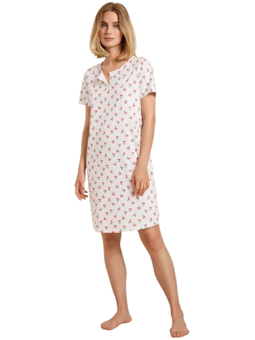 CALIDA Nachthemd Calida Nachthemd Kurzarm 34353 red glow (1 Stück, 1-tlg., 1 Stück)