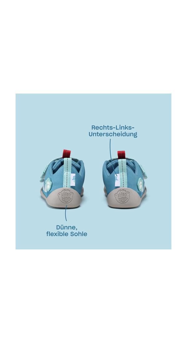 Affenzahn Baumwolle Lucky Sneaker nach Barfußschuhprinzip
