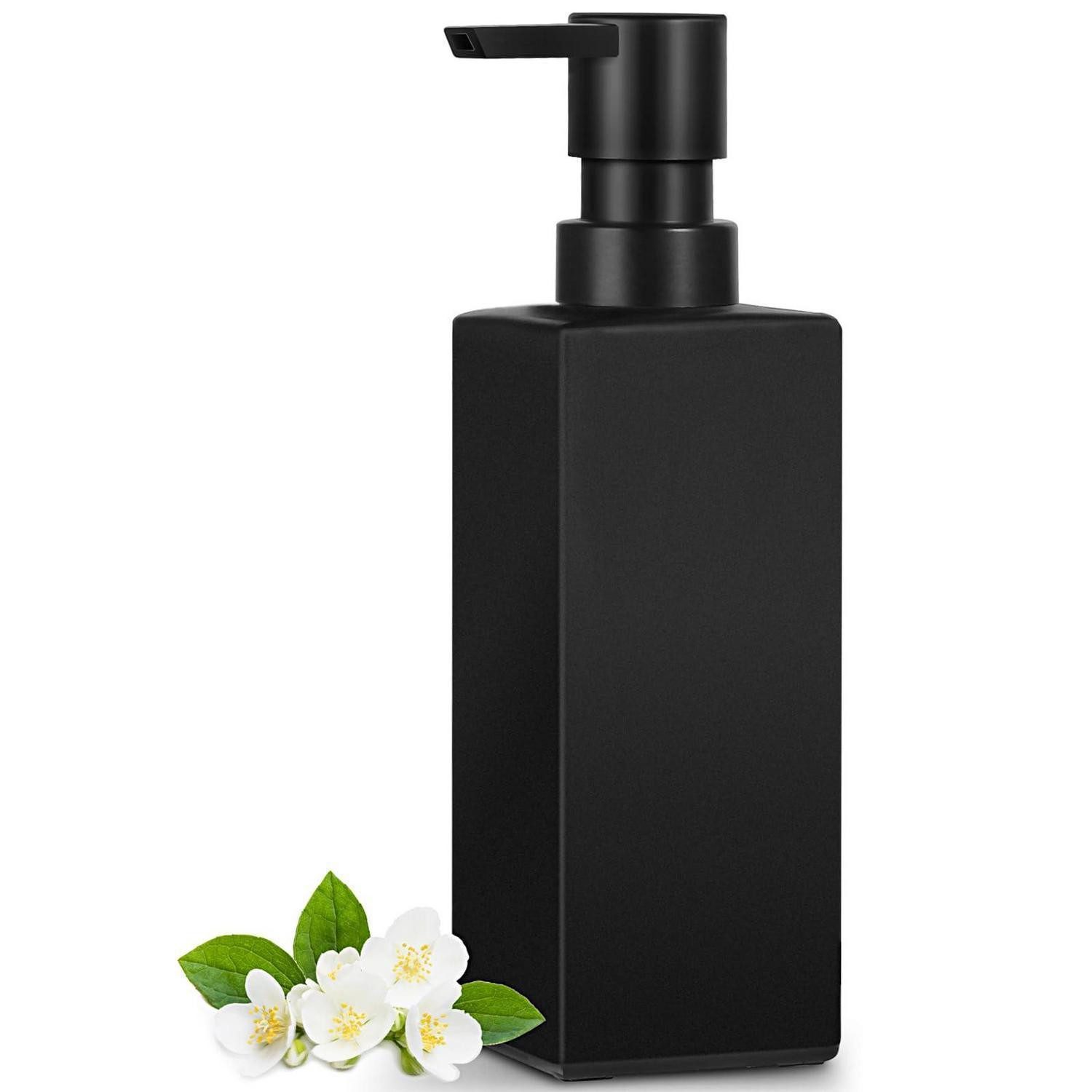 LuxusKollektion Seifenspender Seifenspender Glas schwarz matt 350ml
