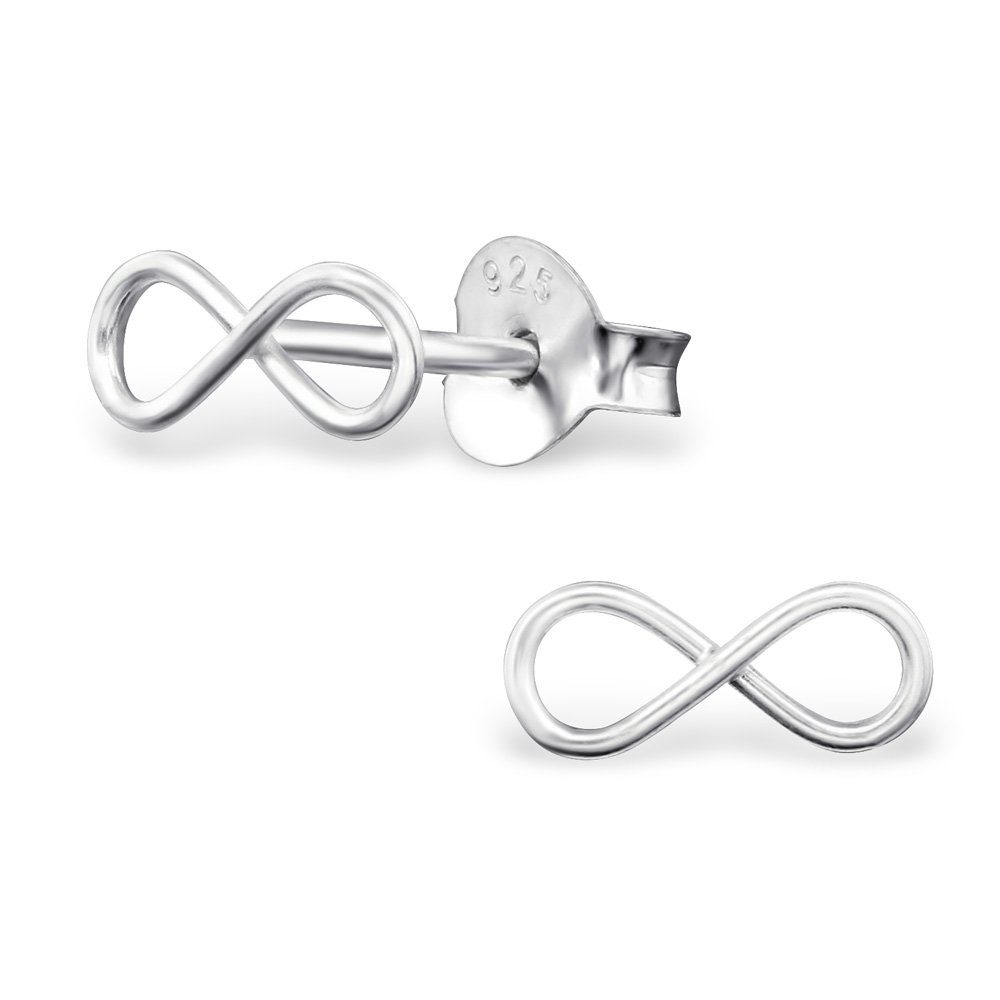 Ohrring-Set Ohrstecker Unendlichkeit aus 925 Silber Damen