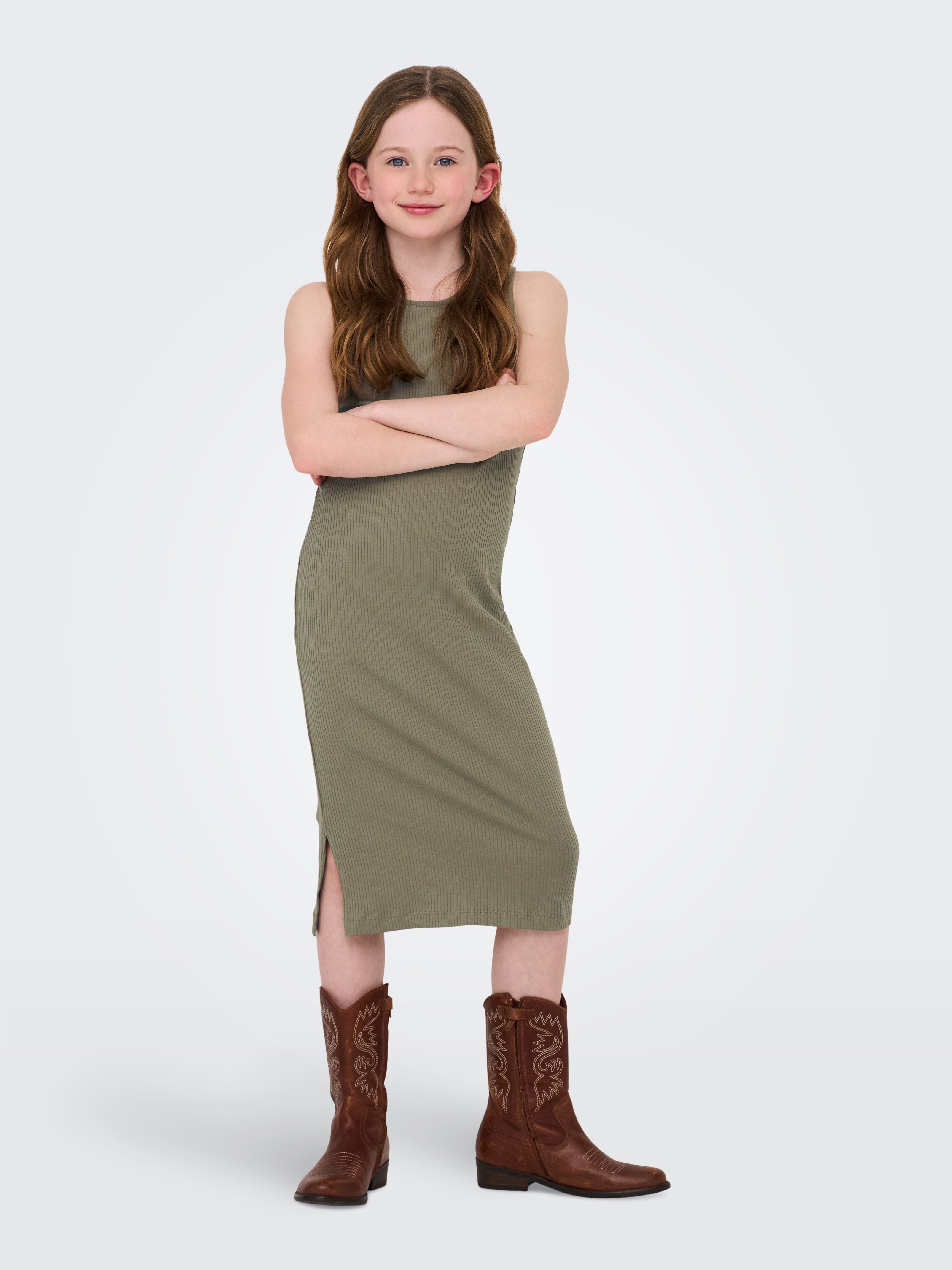 KIDS ONLY Jerseykleid KOGBELFAST LIFE S/L MIDI DRESS NOOS JRS