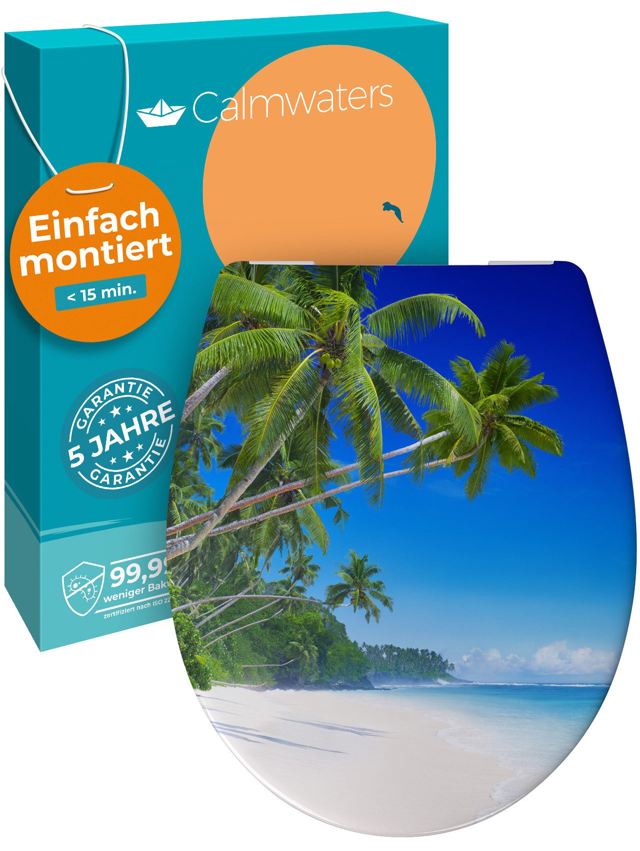 Calmwaters WC-Sitz Motiv Original, Motiv Palmenparadies, günstig online kaufen