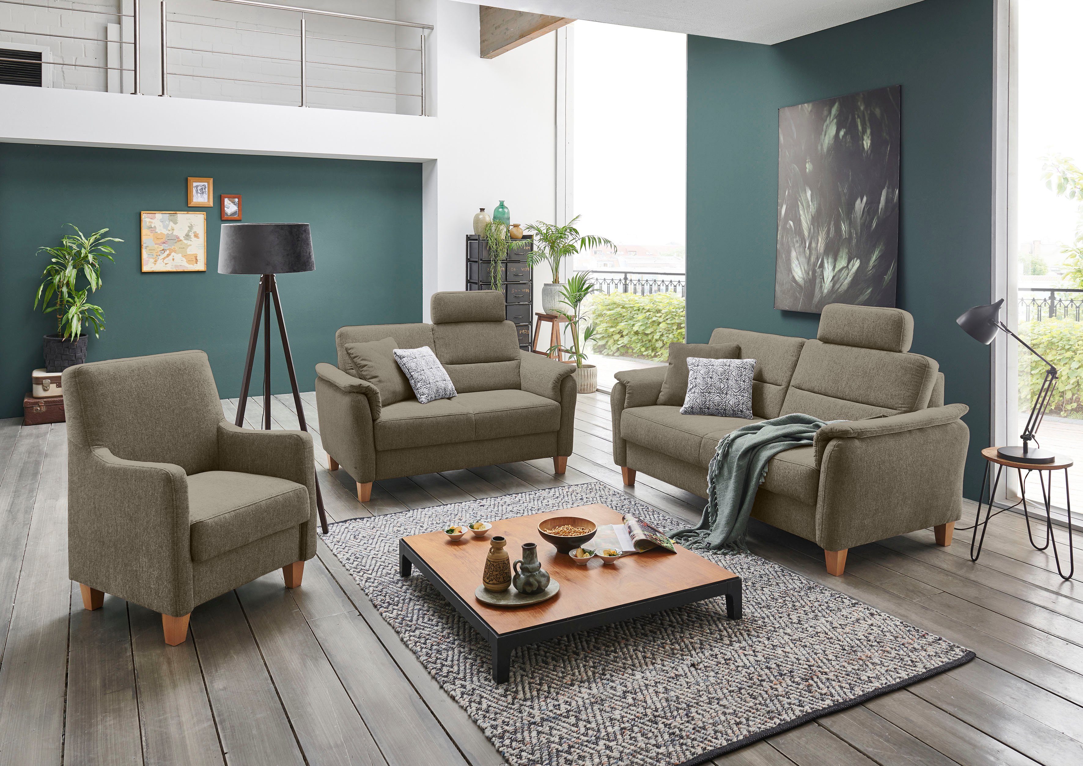Home affaire Sessel Palmera, Federkern-Polsterung, passend günstig online kaufen