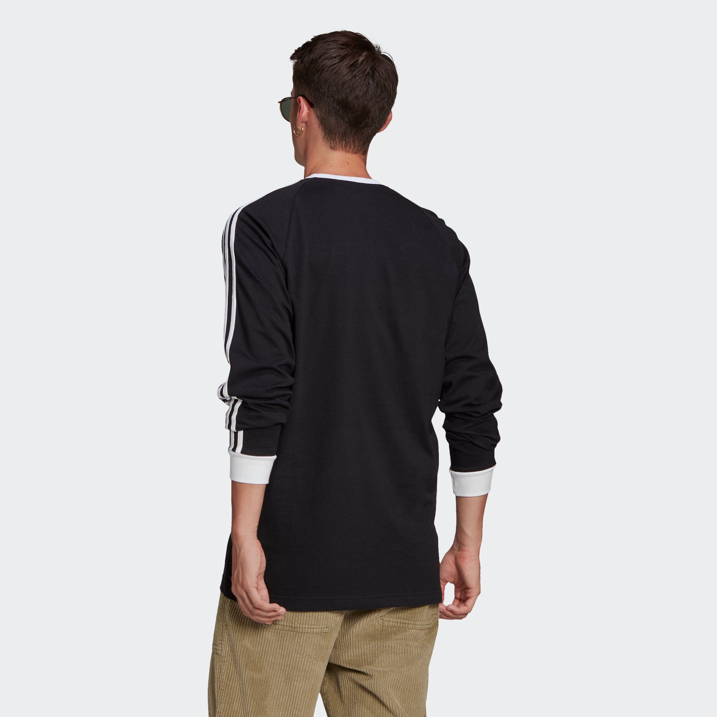 Langarmshirt adidas CLASSICS 3-STREIFEN BLACK LONGSLEEVE Originals ADICOLOR