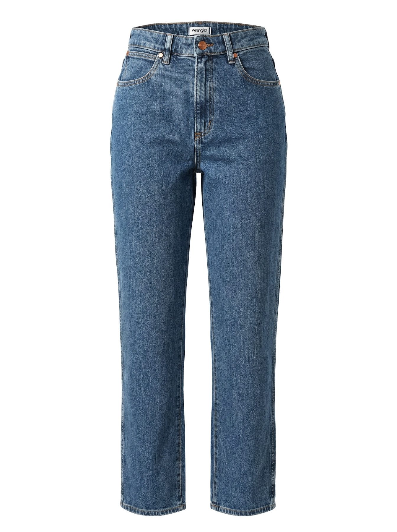 Wrangler Straight-Jeans High Waist Mom Jeans - MOM STRAIGHT WINTER HUE