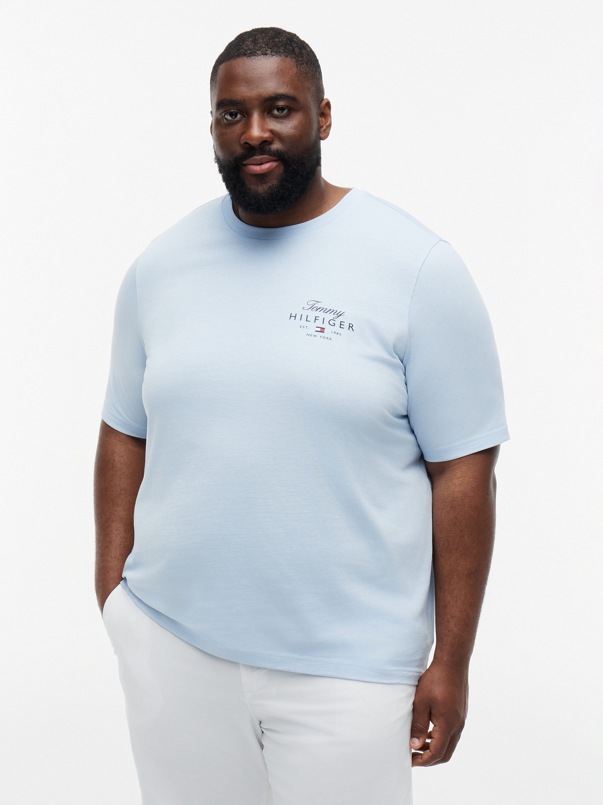 Tommy Hilfiger Big & Tall T-Shirt BT-SCRIPT STACK Große Größen, aus Jersey mit Logo