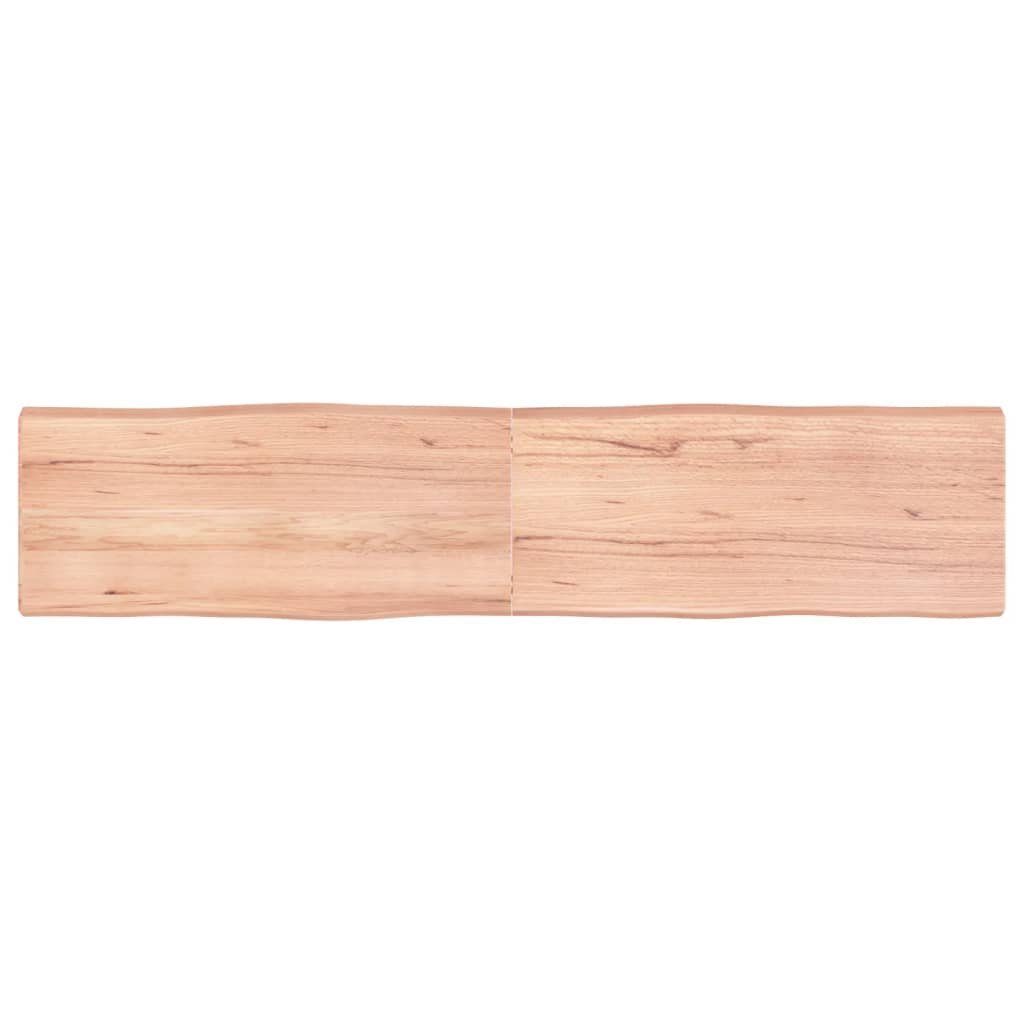 furnicato Tischplatte 180x40x(2-6) cm Massivholz Behandelt Baumkante (1 St)