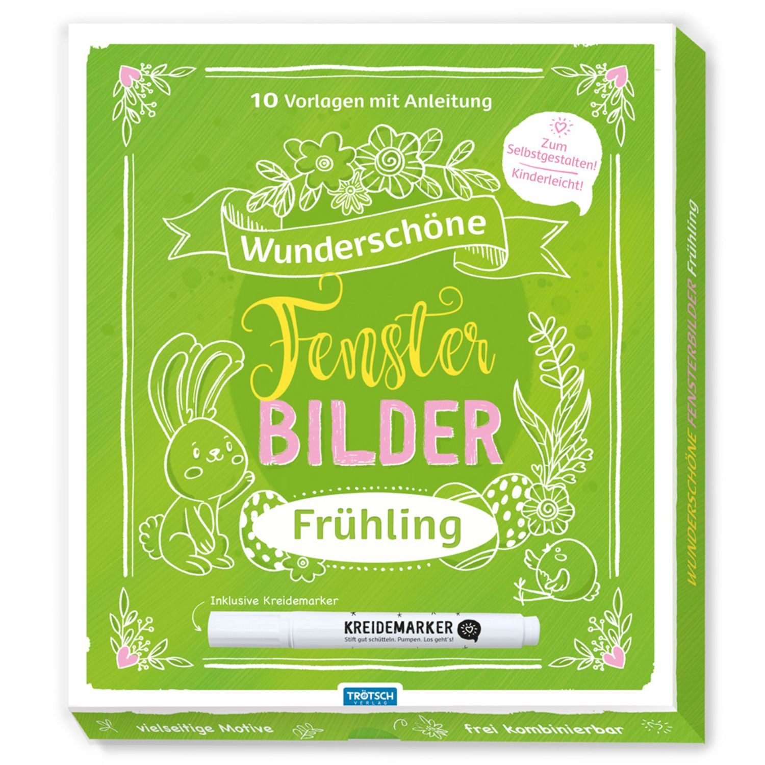 Trötsch Wunderschöne Fensterbilder mit Kreidemarker Frühjahr Mappe mit / diverse