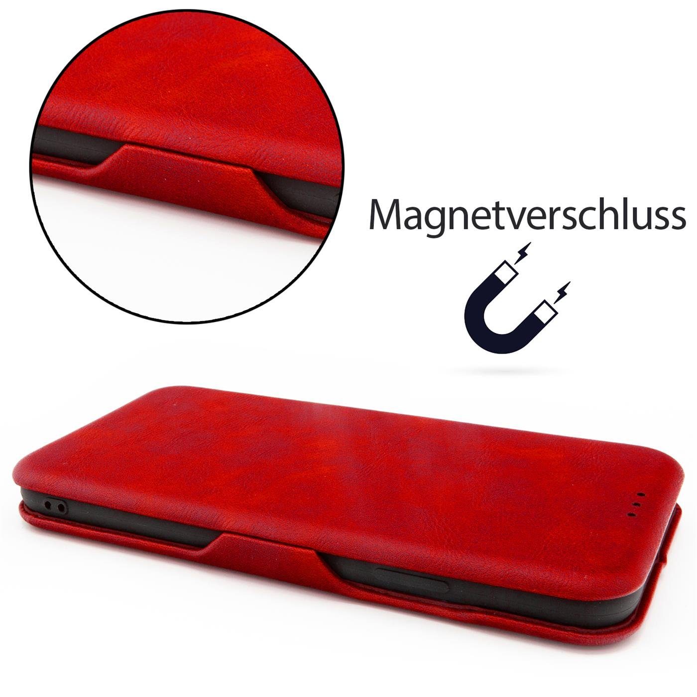 CoolGadget Handyhülle Premium Klapptasche Wallet Case für Apple iPhone 14 Plus 6,7 Zoll, Handy Tasche mit Kartenfach Book Schutzhülle