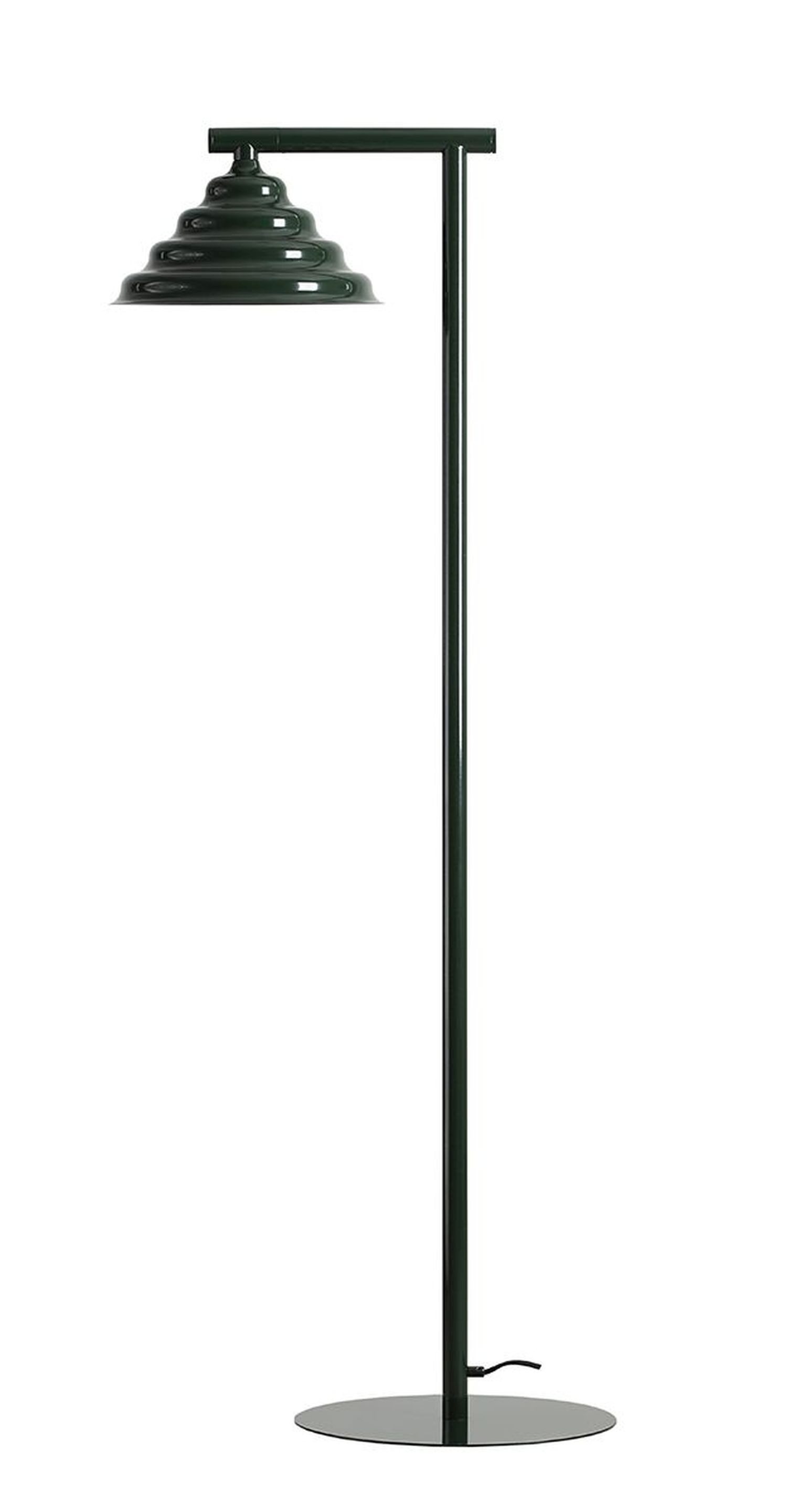 Licht-Erlebnisse Stehlampe NAREN, Glas Metall 140 cm Grün G9 rund Modern