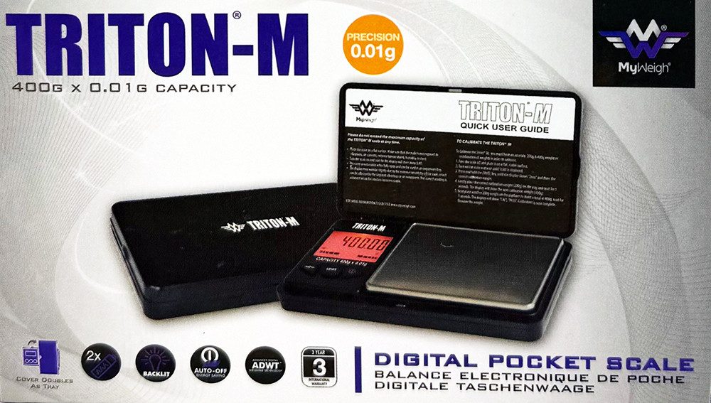 MyWeigh Taschenwaage Digitale Feinwaage Triton-M, 400 g / 0,01 g, Taschenwaage
