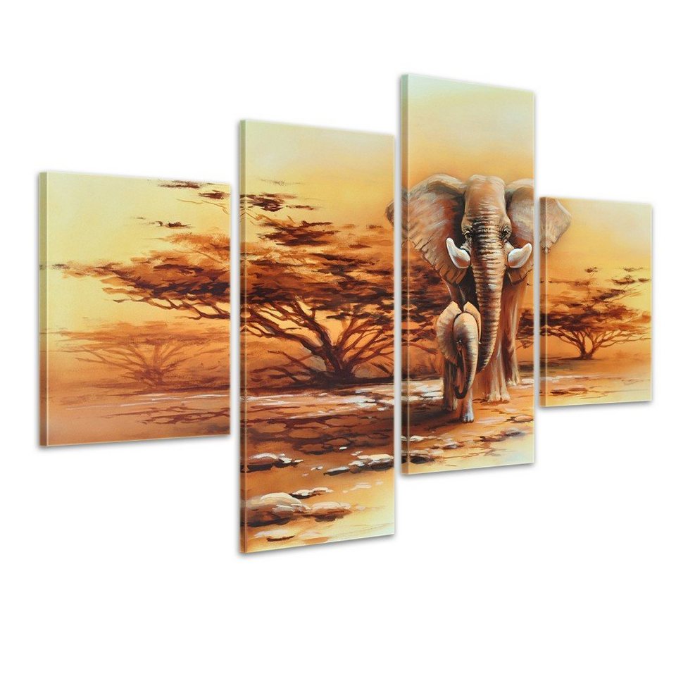 Bilderdepot24 Wandbild, Elefant Afrika M7 Leinwandbild 4 Bilderdepot24 Wandbild, Elefant Afrika M7 Leinwandbild 4