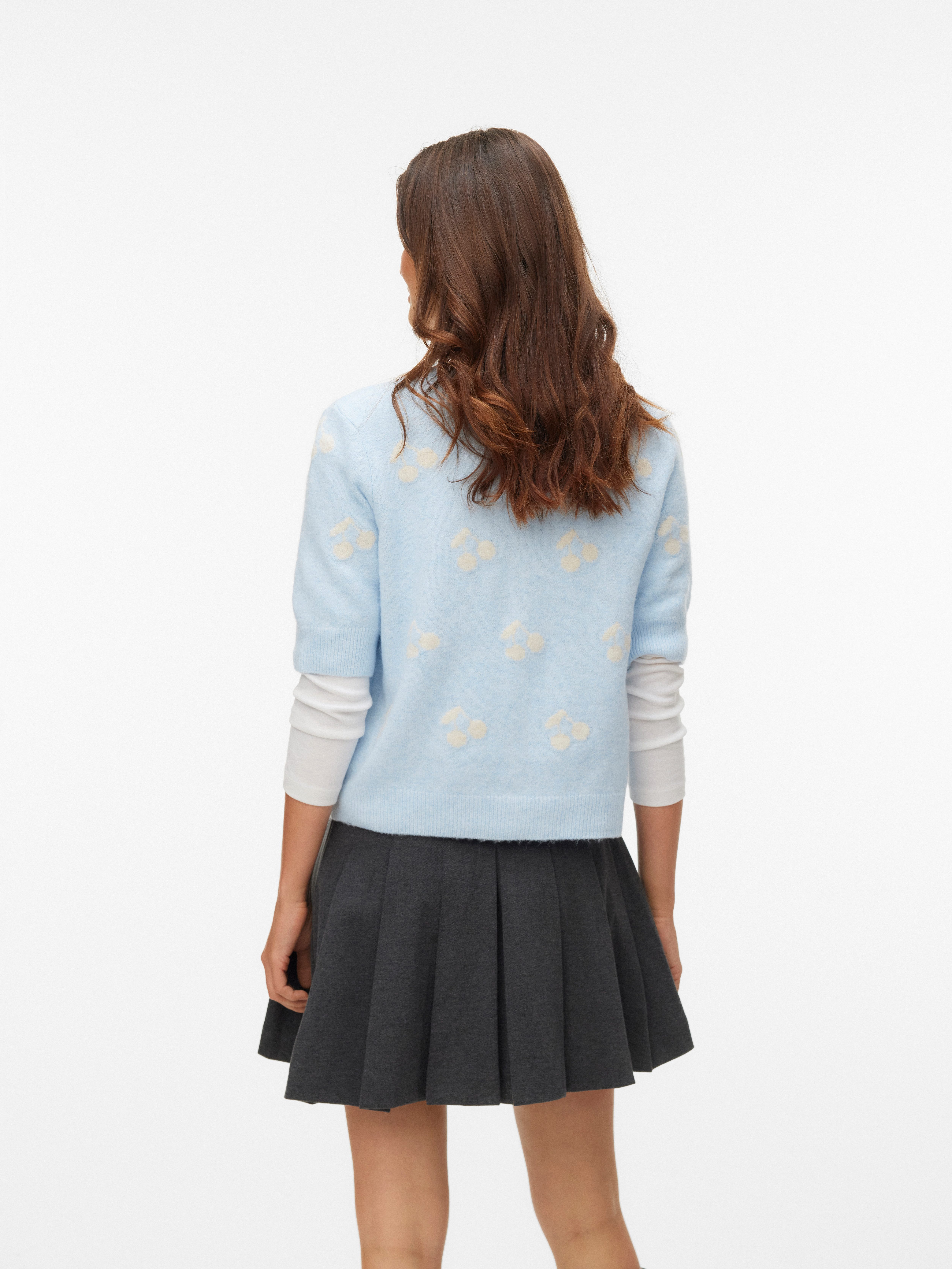 Vero Moda Strickjacke VMDOFFY INTARSIA 2/4 O-NCK CARDIGAN NOOS