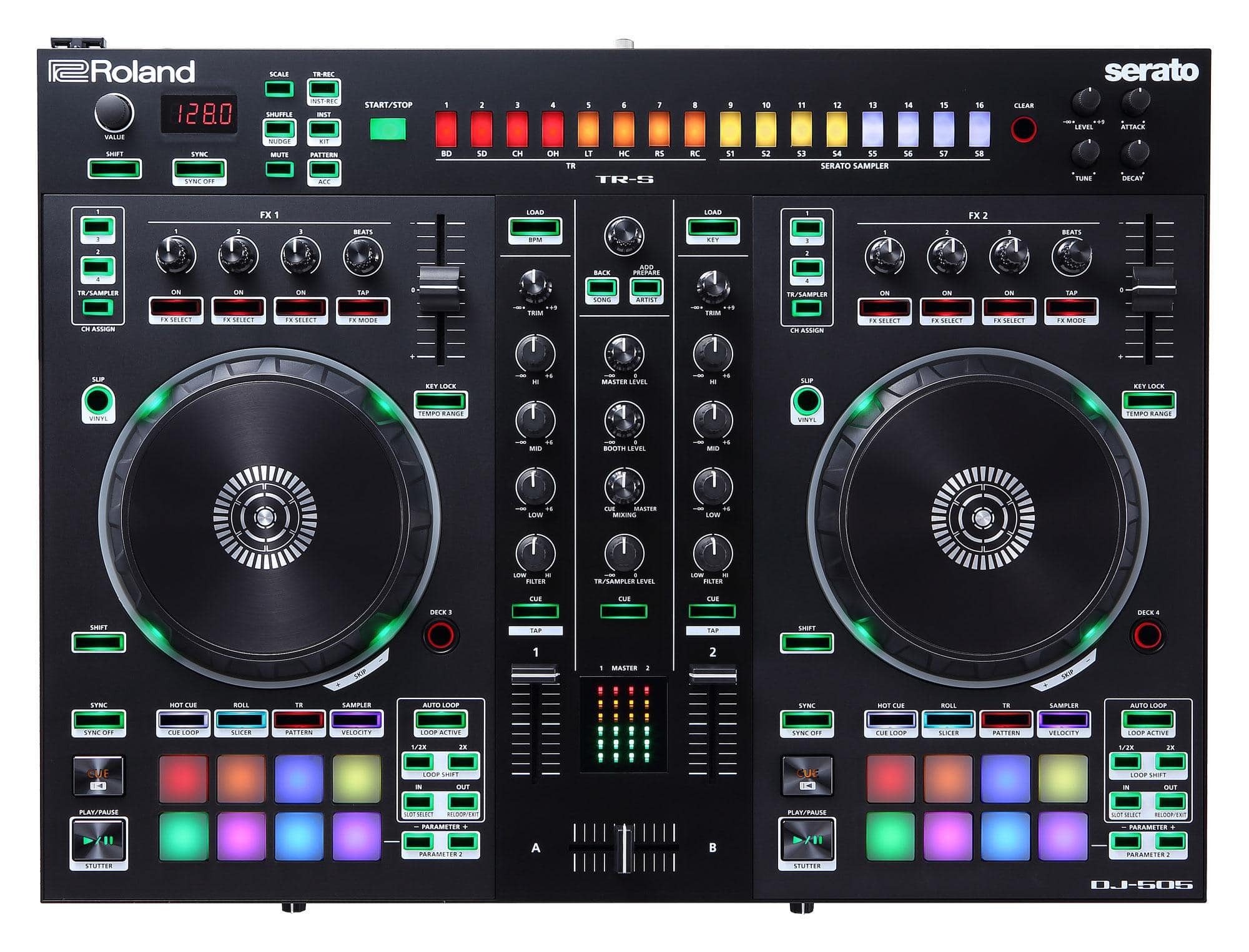 DJ Controller DJ-505 - 2-Kanal-Controller für Serato DJ mit 4 Decks