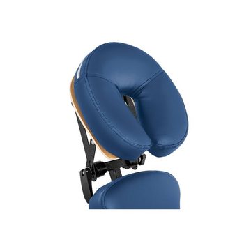 Physa Massageliege Massagestuhl klappbar mobiler Massagehocker Massagen-Stuhl 130 kg blau