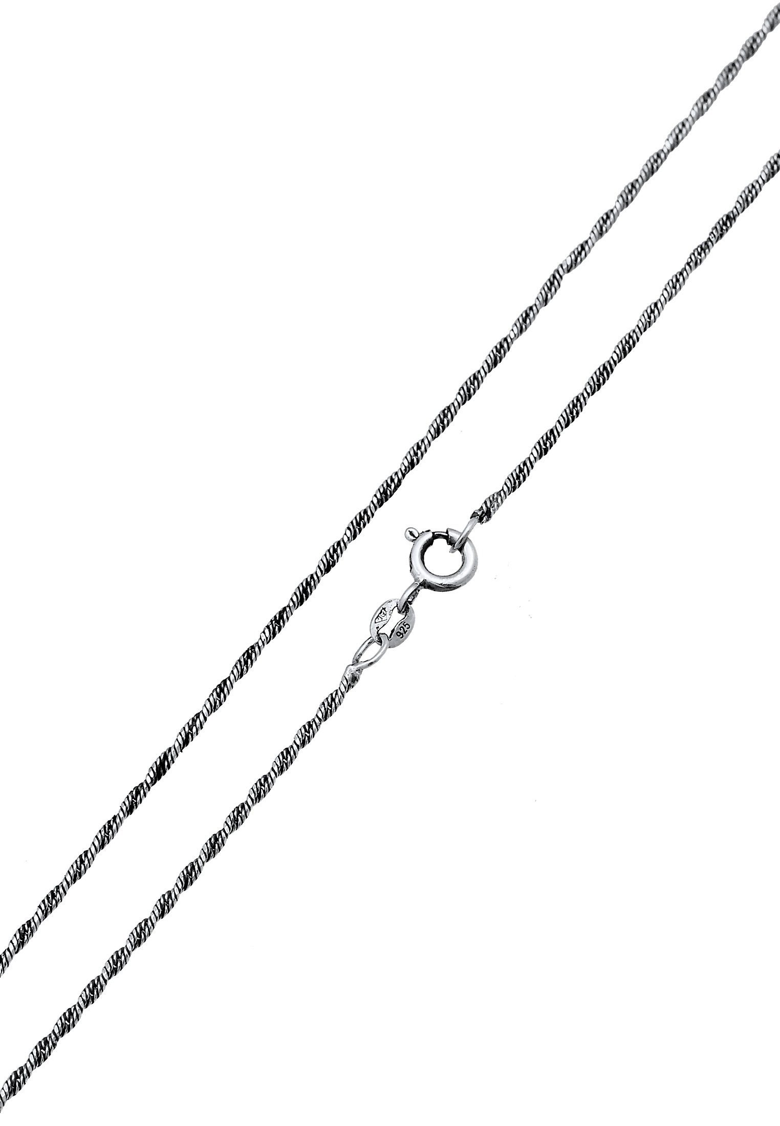 Kuzzoi Silberkette Herren Kordelkette Gedreht Twisted 925 Silber