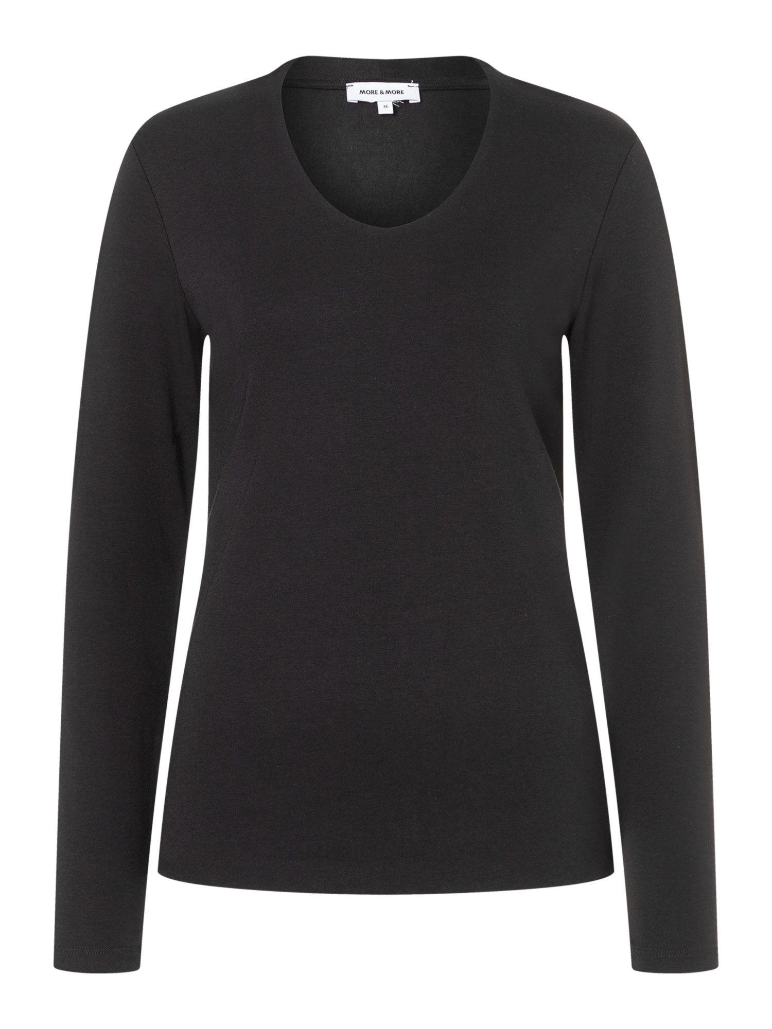 MORE&MORE Langarmshirt Basic-Stretch-Shirt günstig online kaufen