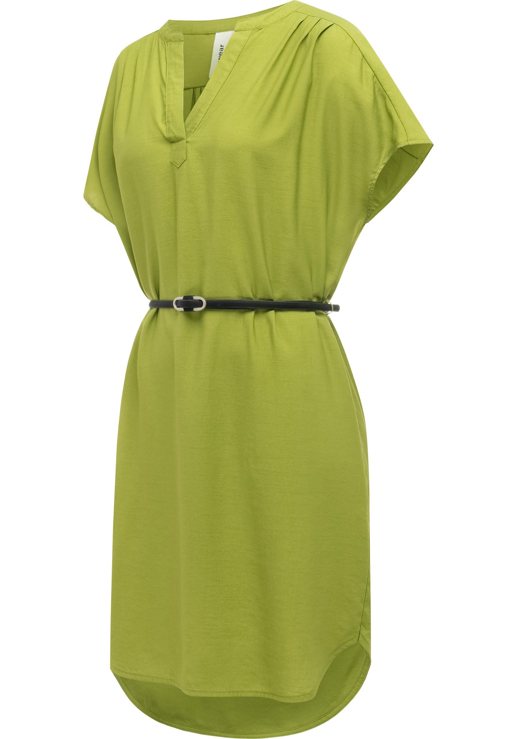 Ragwear Minikleid Klarisa Lockeres Oversize Sommerkleid mit Gürtel
