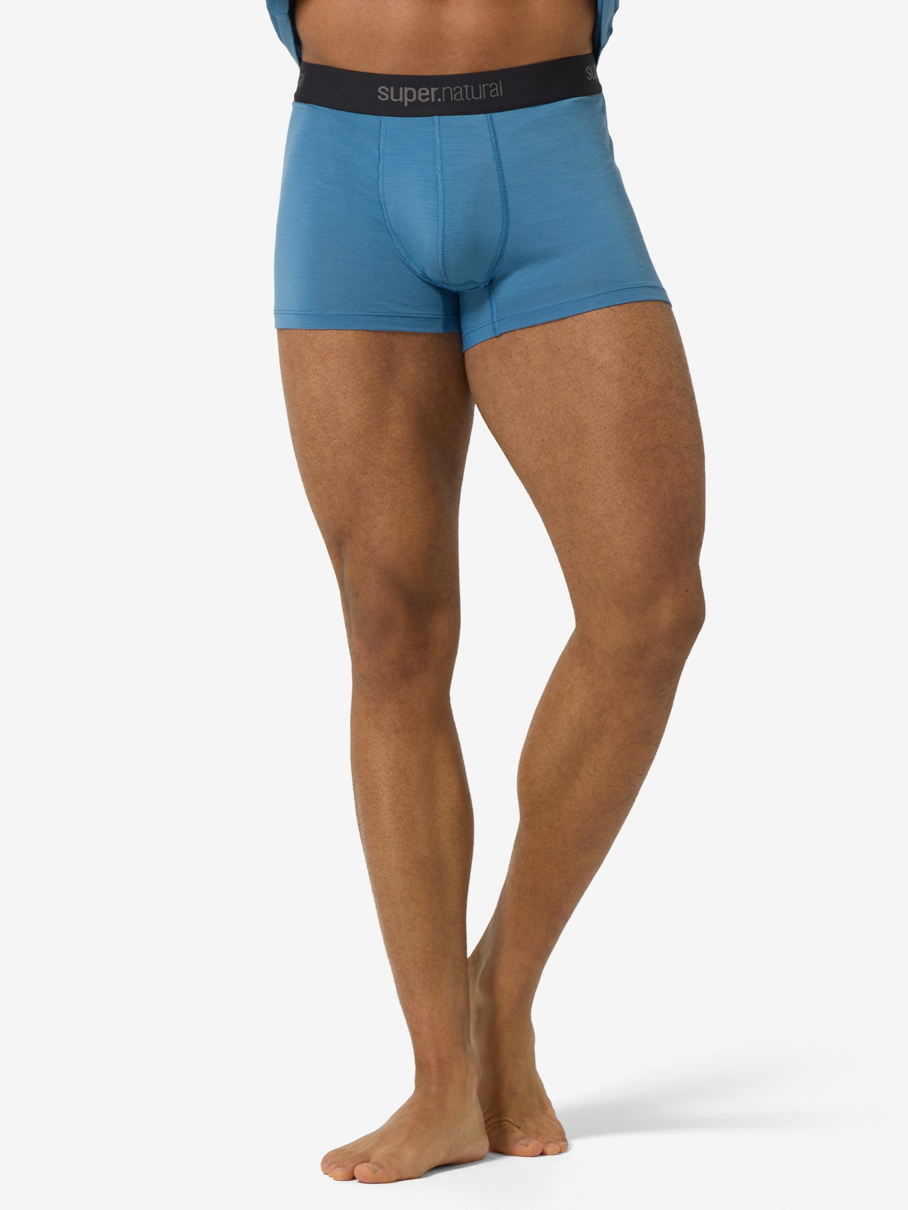 SUPER.NATURAL Boxershorts für Herren, aus Merinowolle M TUNDRA175 BOXER mit super Halt und Komfort