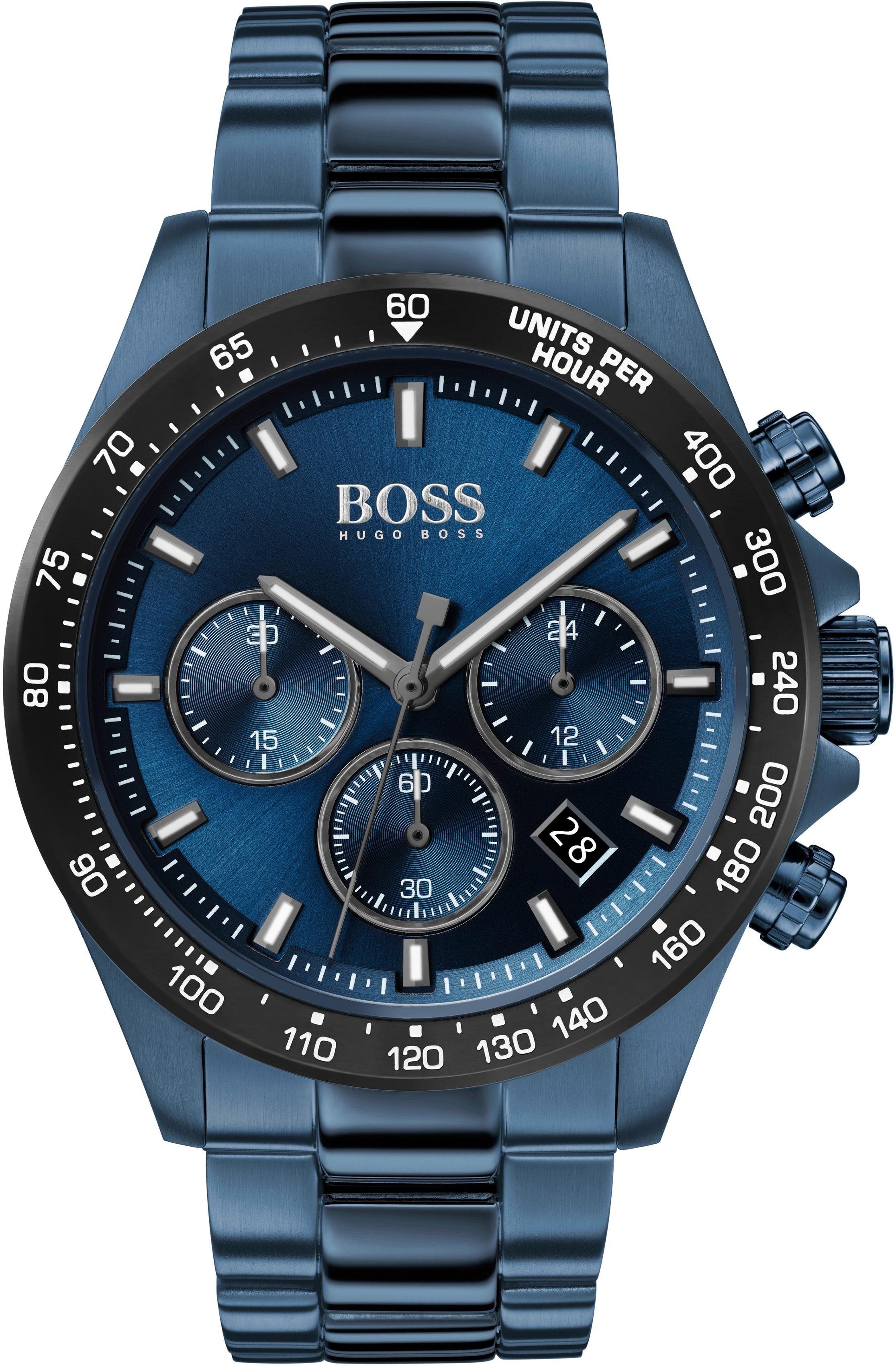 BOSS Chronograph HERO 1513758, Quarzuhr, Herrenuhr, günstig online kaufen