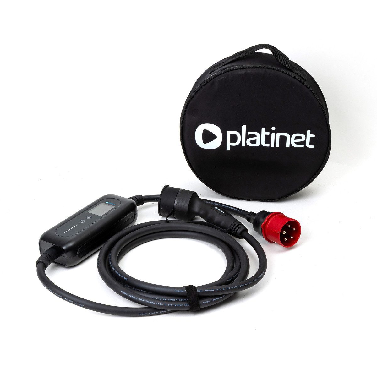 Platinet EV_PPCW5M22 Elektroauto-Ladegerät (32000 mA, Einzelgerät, App Steuerung mit WLAN und 22kW Schnellladung)