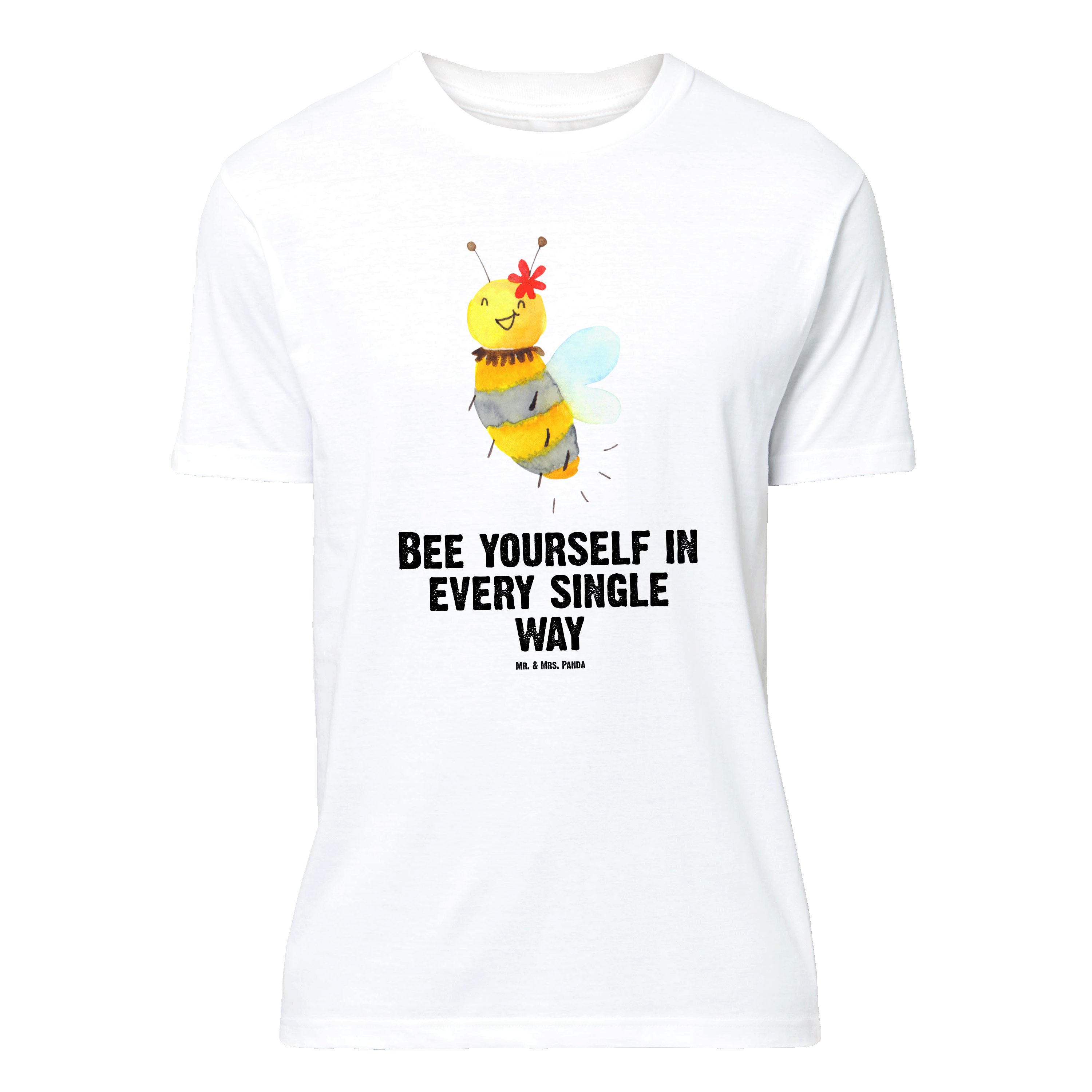 T-Shirt Biene Blume, T-Shirt, Weiß, S T-Shirt, Shirt, Grafik-T-Shirt, obertei