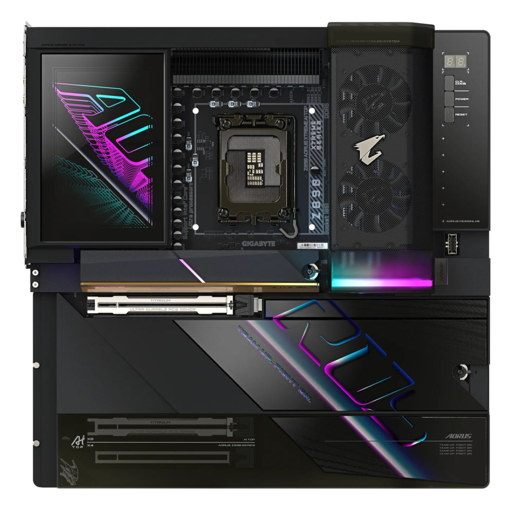 Gigabyte Z890 AORUS XTREME AI TOP Motherboard - Unterstützt Intel Core Ultra Mainboard