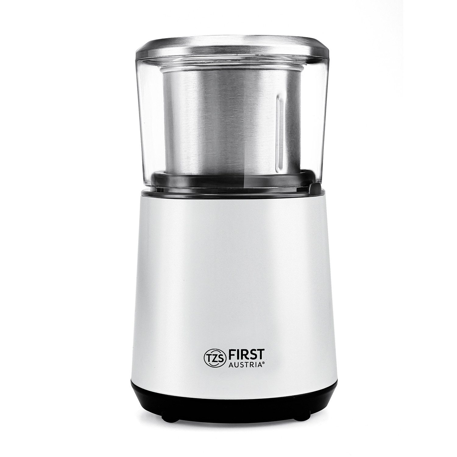 TZS FIRST AUSTRIA Kaffeemühle 2in1 elektrische Zerkleinerer für Kaffeebohnen, Gewürze 4 Klingen 200W, 200 W, 50 g Bohnenbehälter