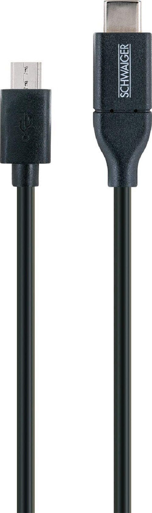 Schwaiger Schwaiger B634 1109 USB 3.1 Adapterkabel, Ladekabel Typ-C-Stecker Smartphone-Kabel