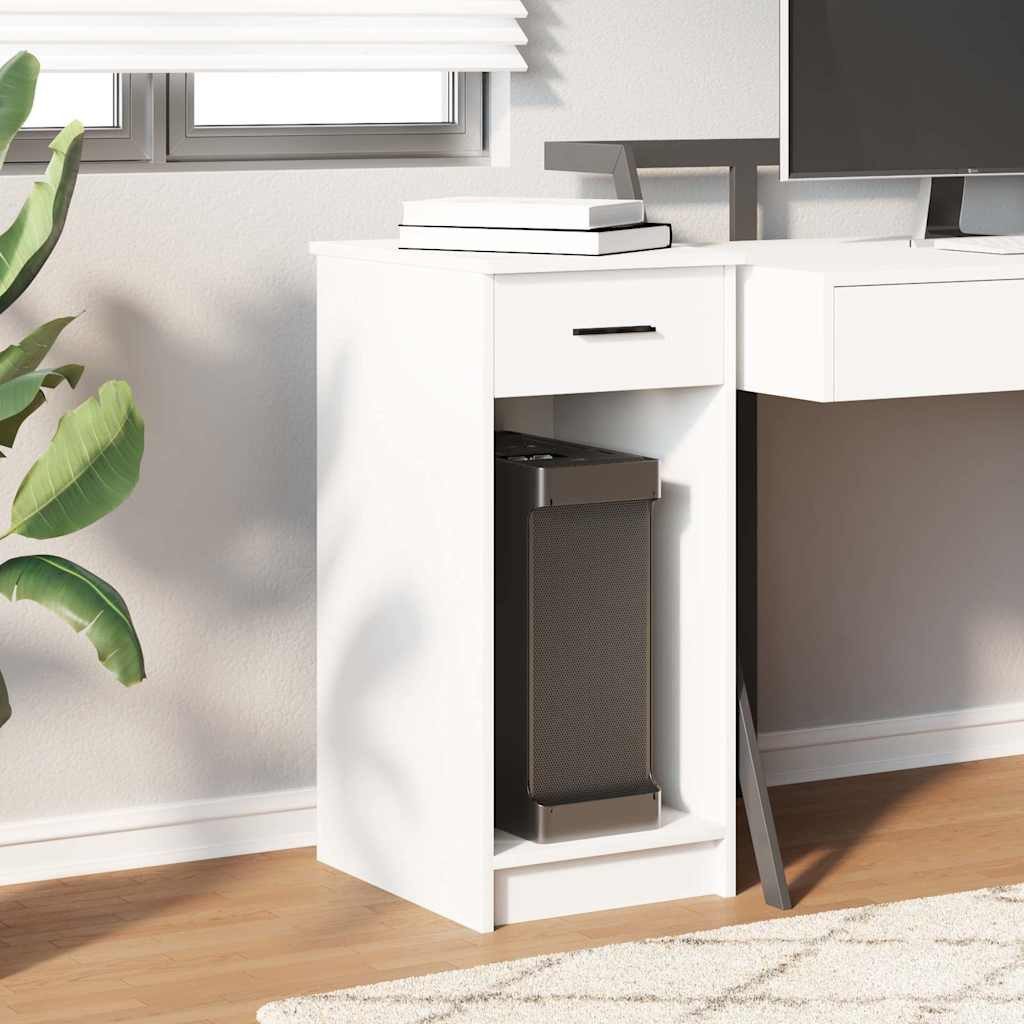 vidaXL Schreibtisch Computerschrank mit Schublade Weiß günstig online kaufen