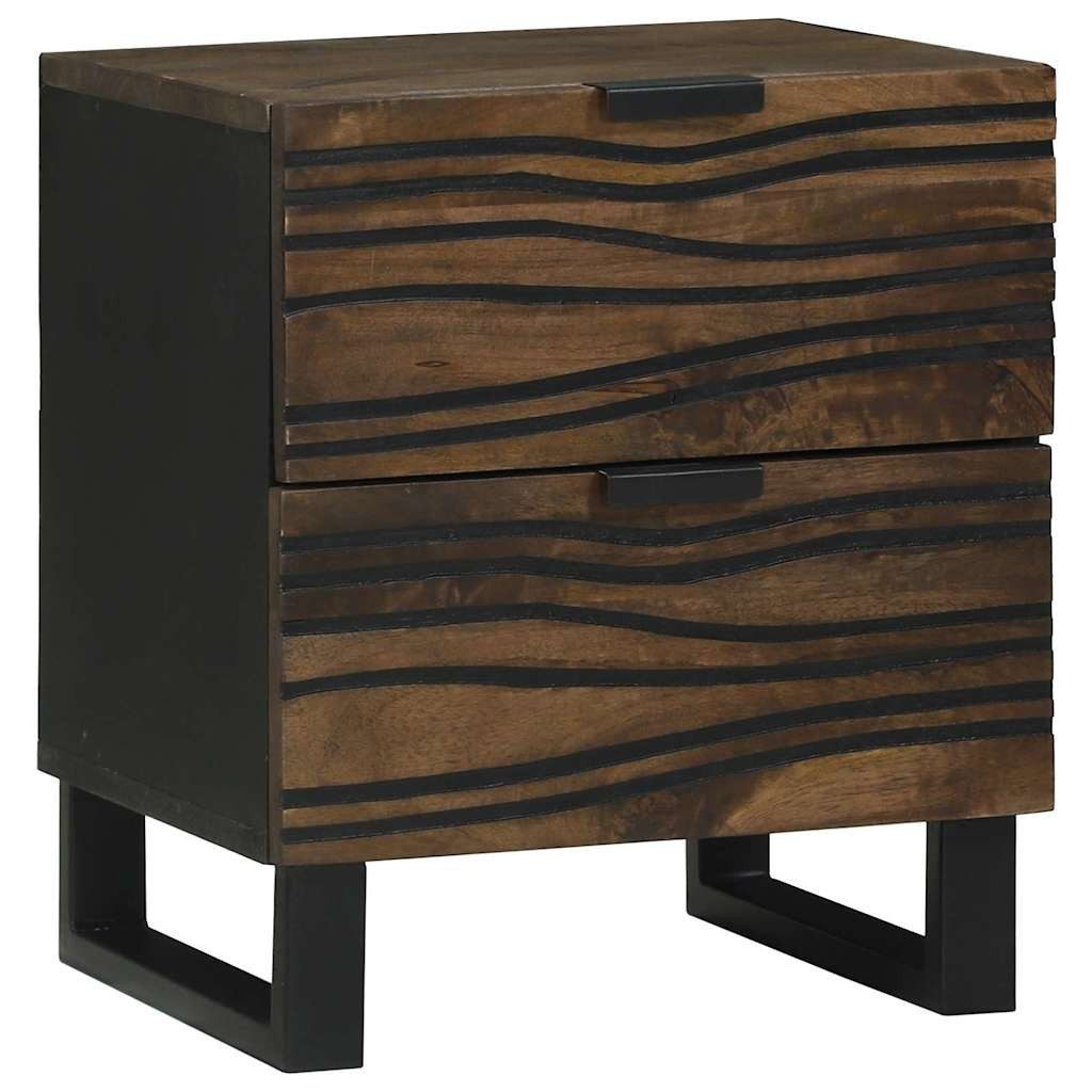 vidaXL Nachttisch Nachttisch Walnuss 40 x 33 x 46 cm Holzwerkstoff (1-St)