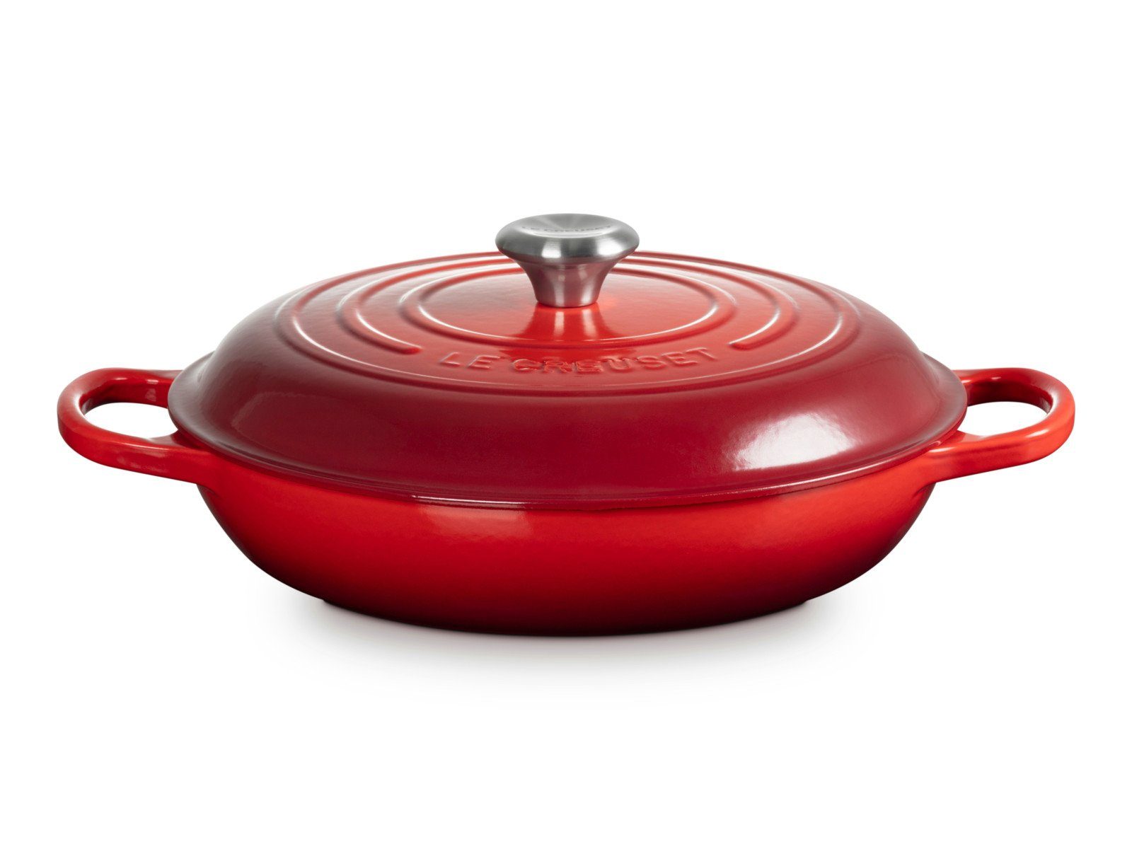 LE CREUSET Kochtopf Gourmet-Profitopf Signature rund kirschrot 30cm