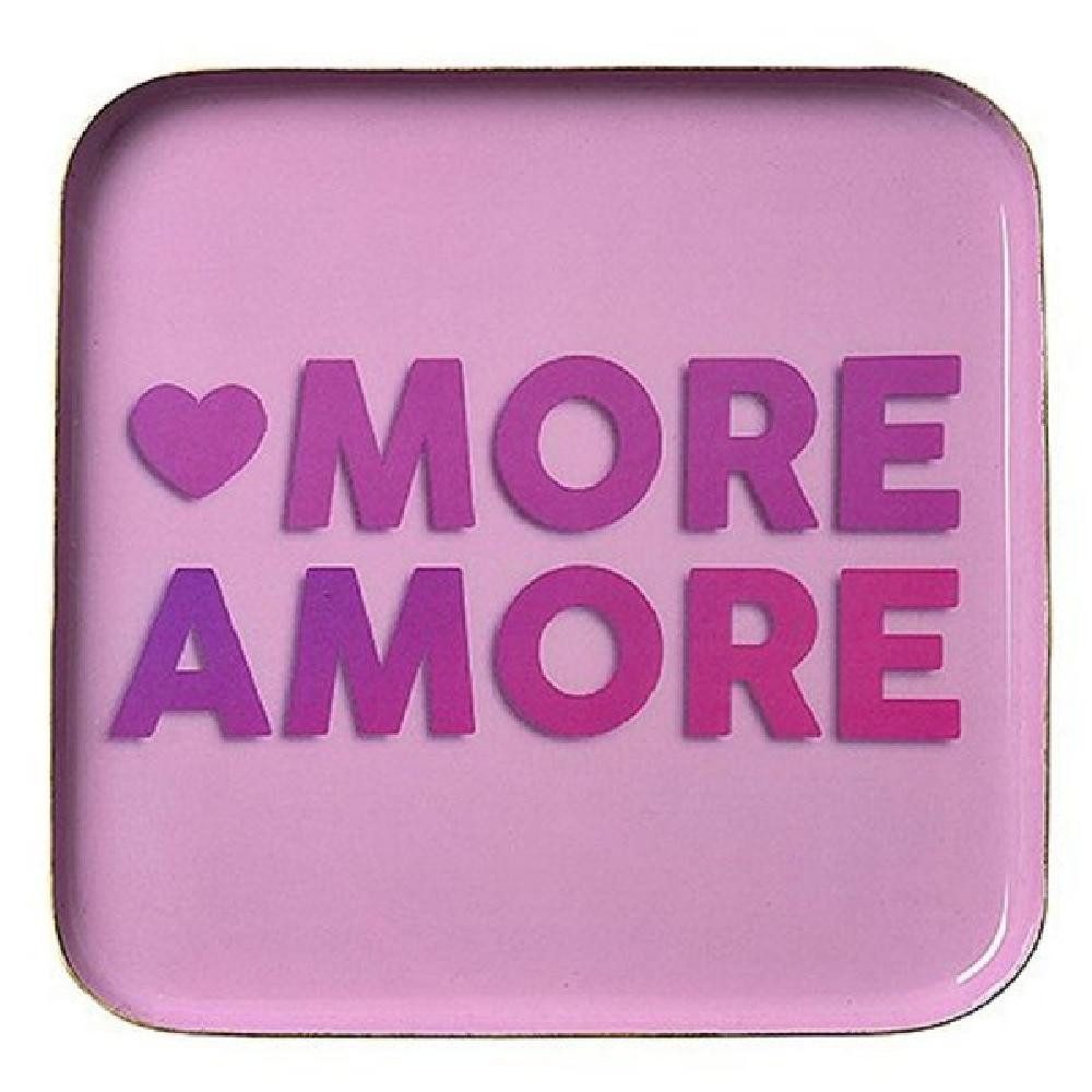 Giftcompany Tablett Dekotablett Love Trays More Amore (18,4cm)