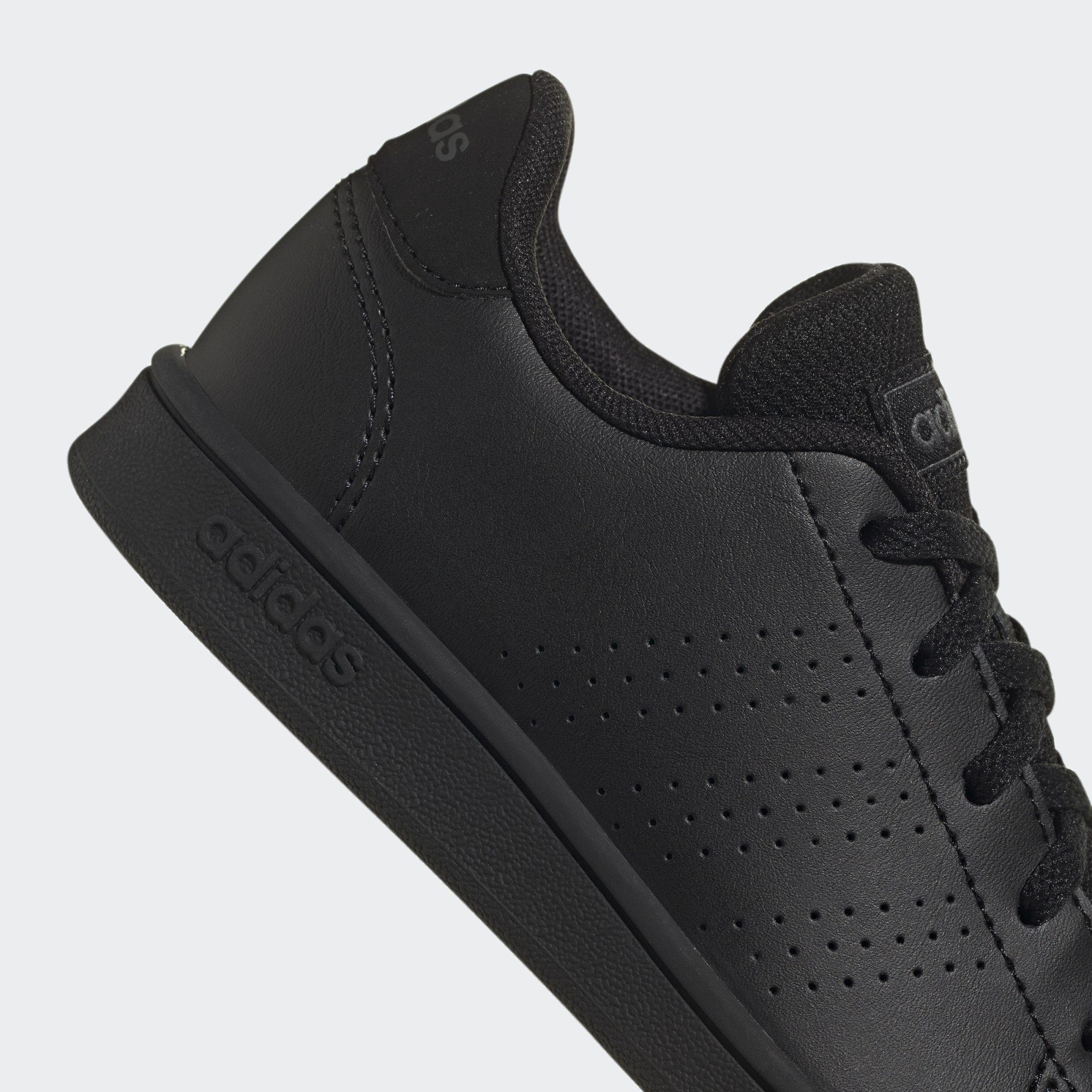 / LACE Grey Sneaker LIFESTYLE / Six Black Black adidas ADVANTAGE Core Core Sportswear SCHUH COURT