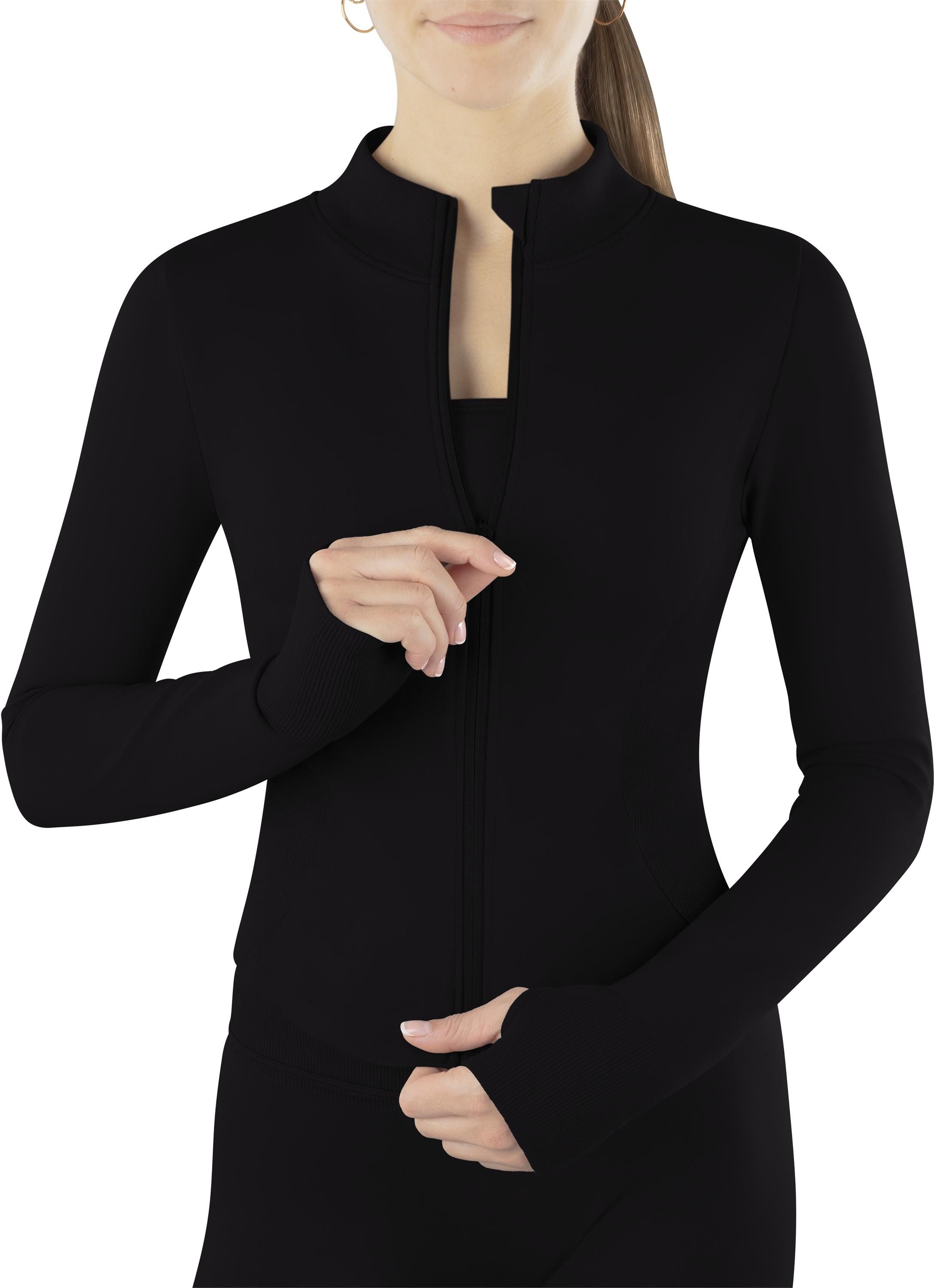 Circle Five Sportanzug, Sportjacke, Sport-BH mit Cups und blickdichte Shorts im Set.