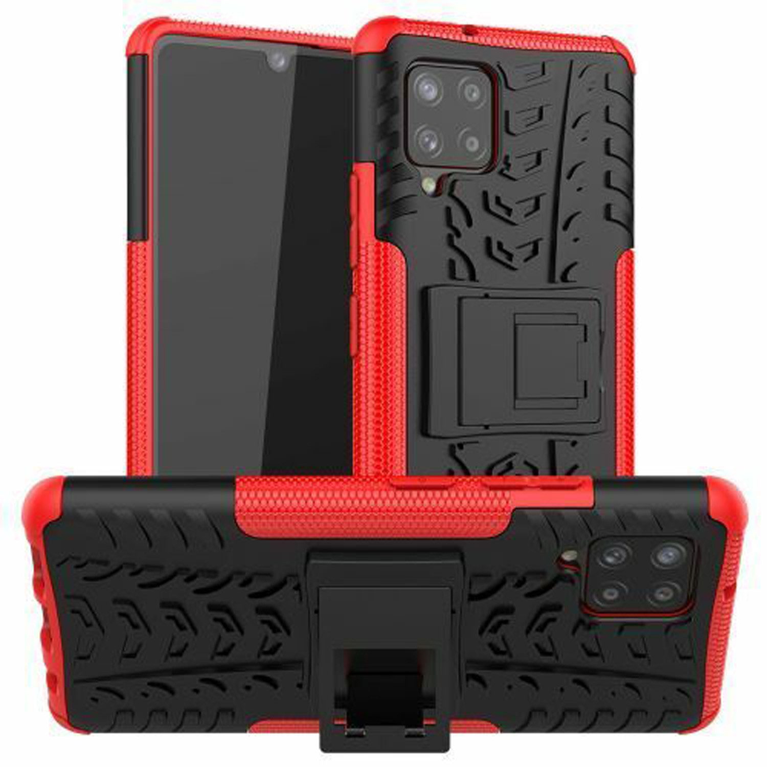 betterfon Handyhülle für Samsung Galaxy A42 5G Robuste Outdoor Schutzhülle Panzer Case, Stoßfeste Dual-Layer Hülle mit Kickstand kratzfest und formstabil